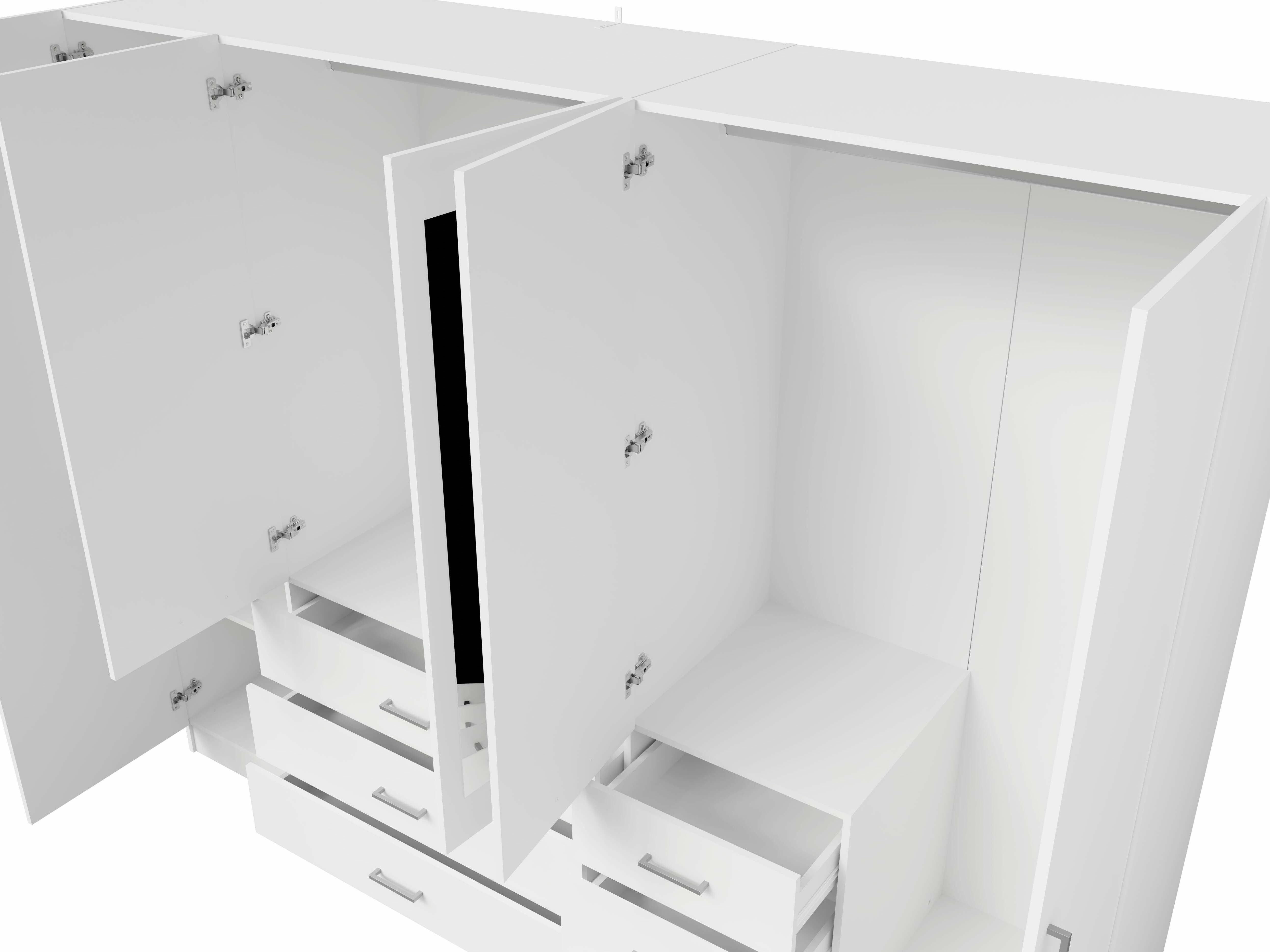 Gardróbszekrény Baytown 189 (Fehér)