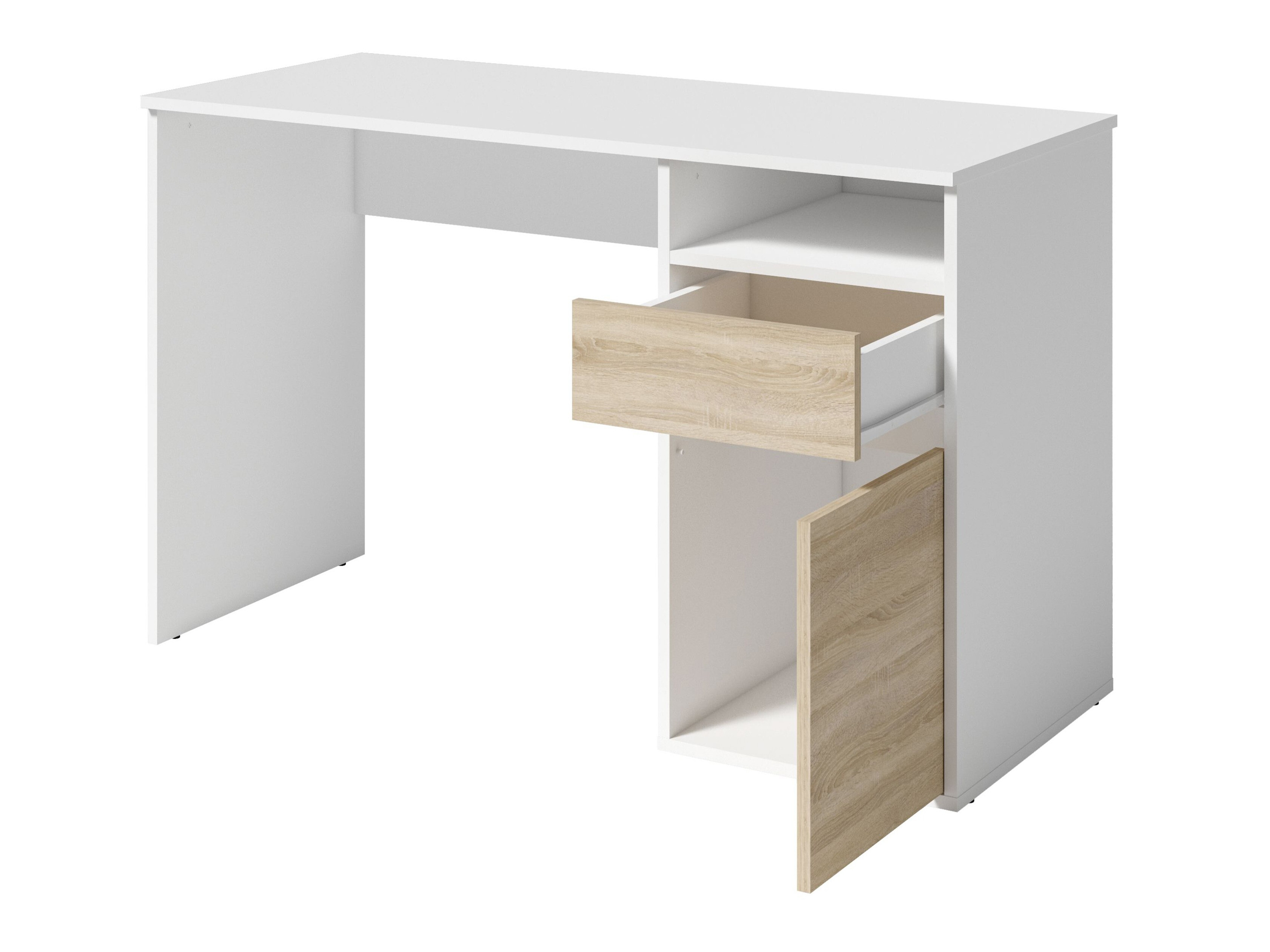 Íróasztal Baytown 190 (Fehér + Sonoma tölgy)