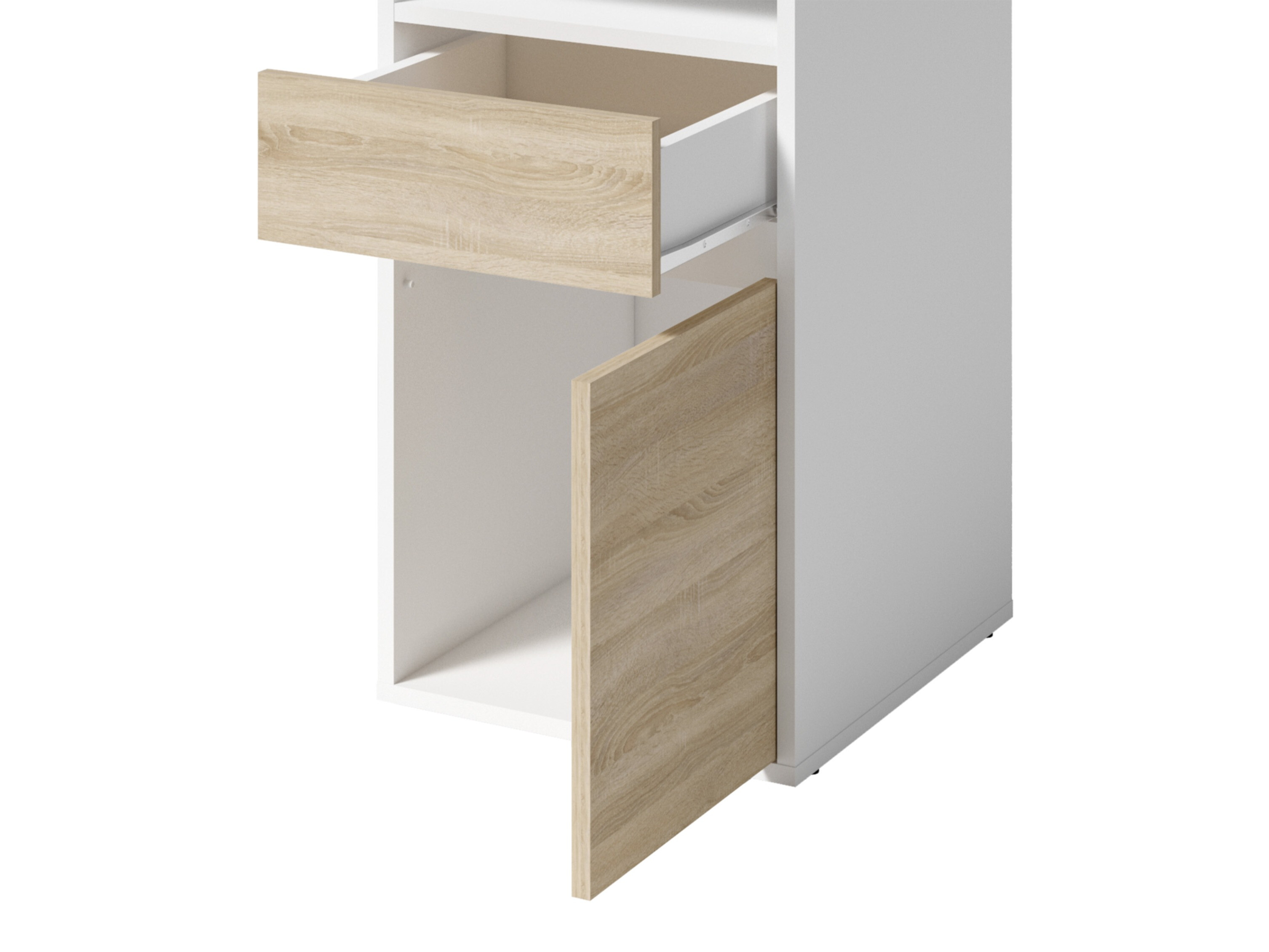 Íróasztal Baytown 190 (Fehér + Sonoma tölgy)