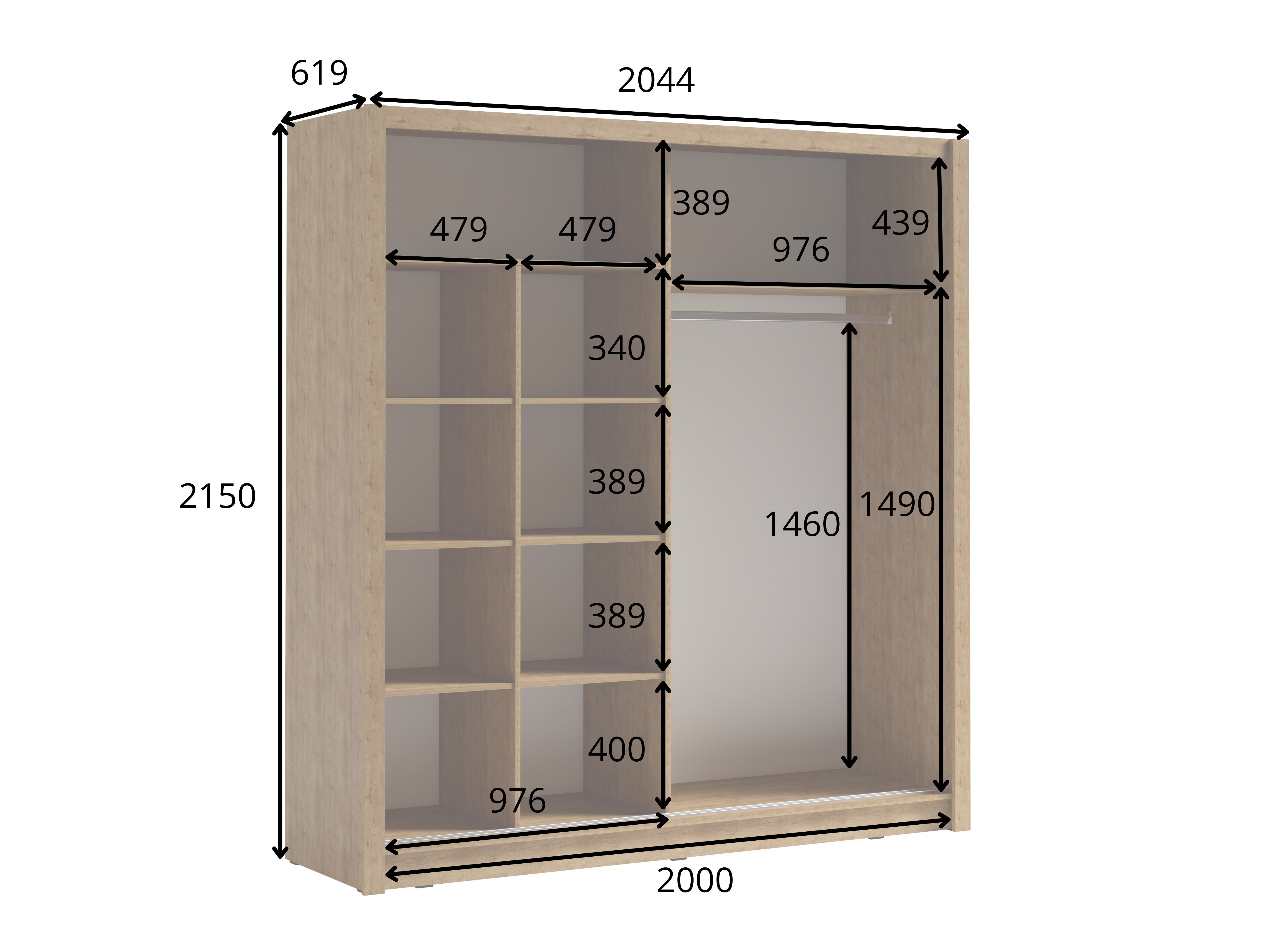 Gardróbszekrény Baytown 199