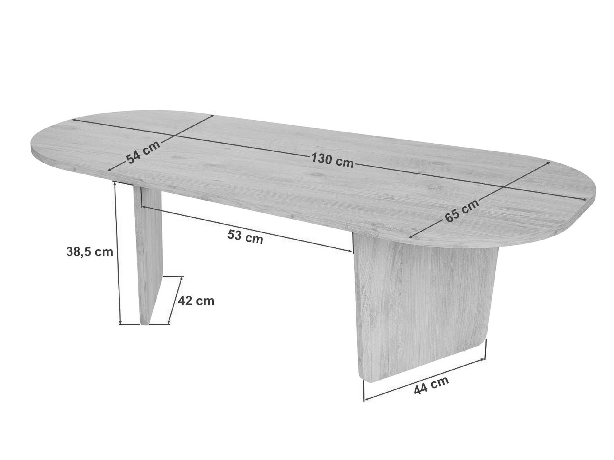 Dohányzóasztal Novato 135 (Fenyő)