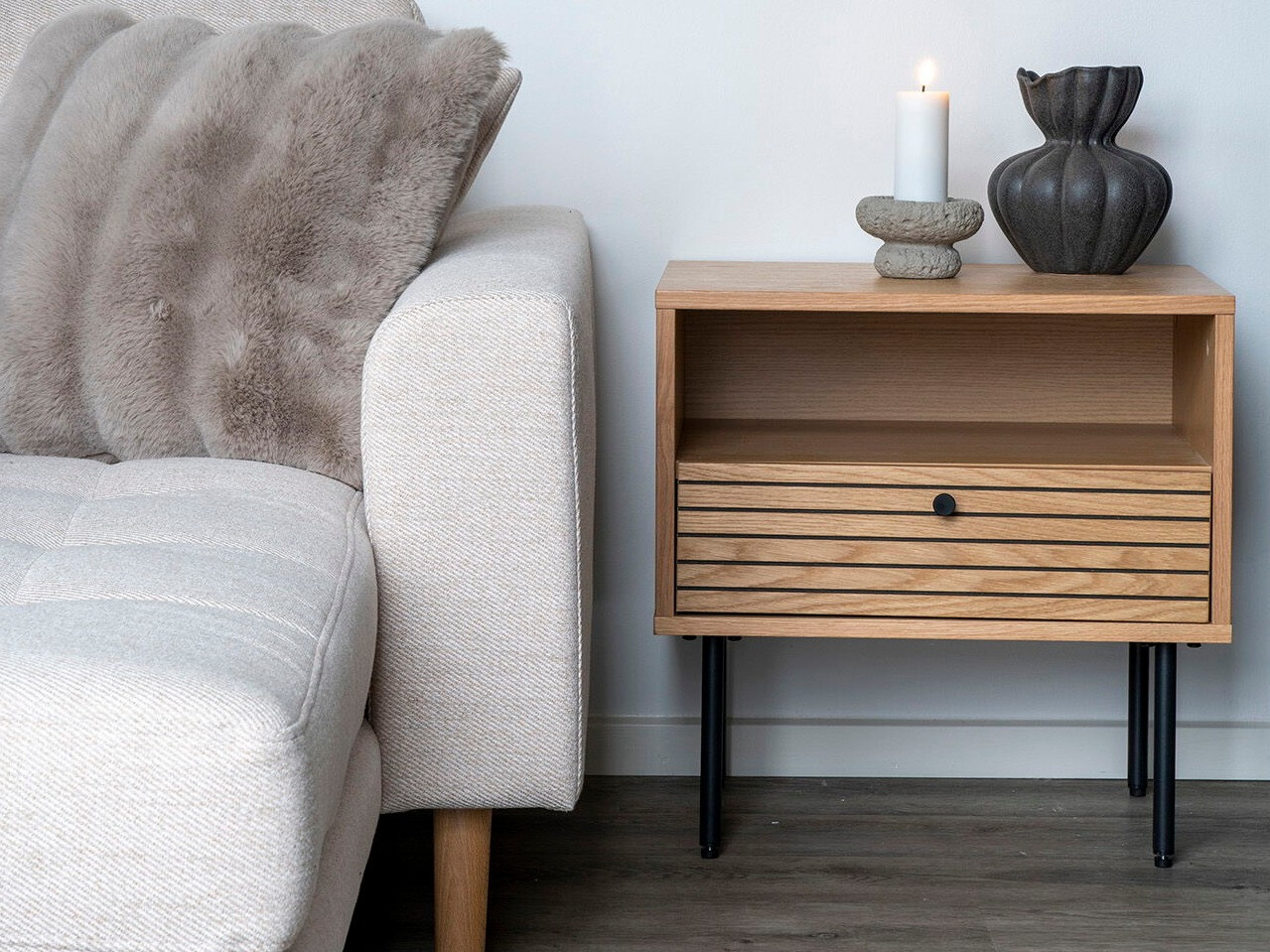 Éjjeliszekrény Elbelme 100 (Tölgy)