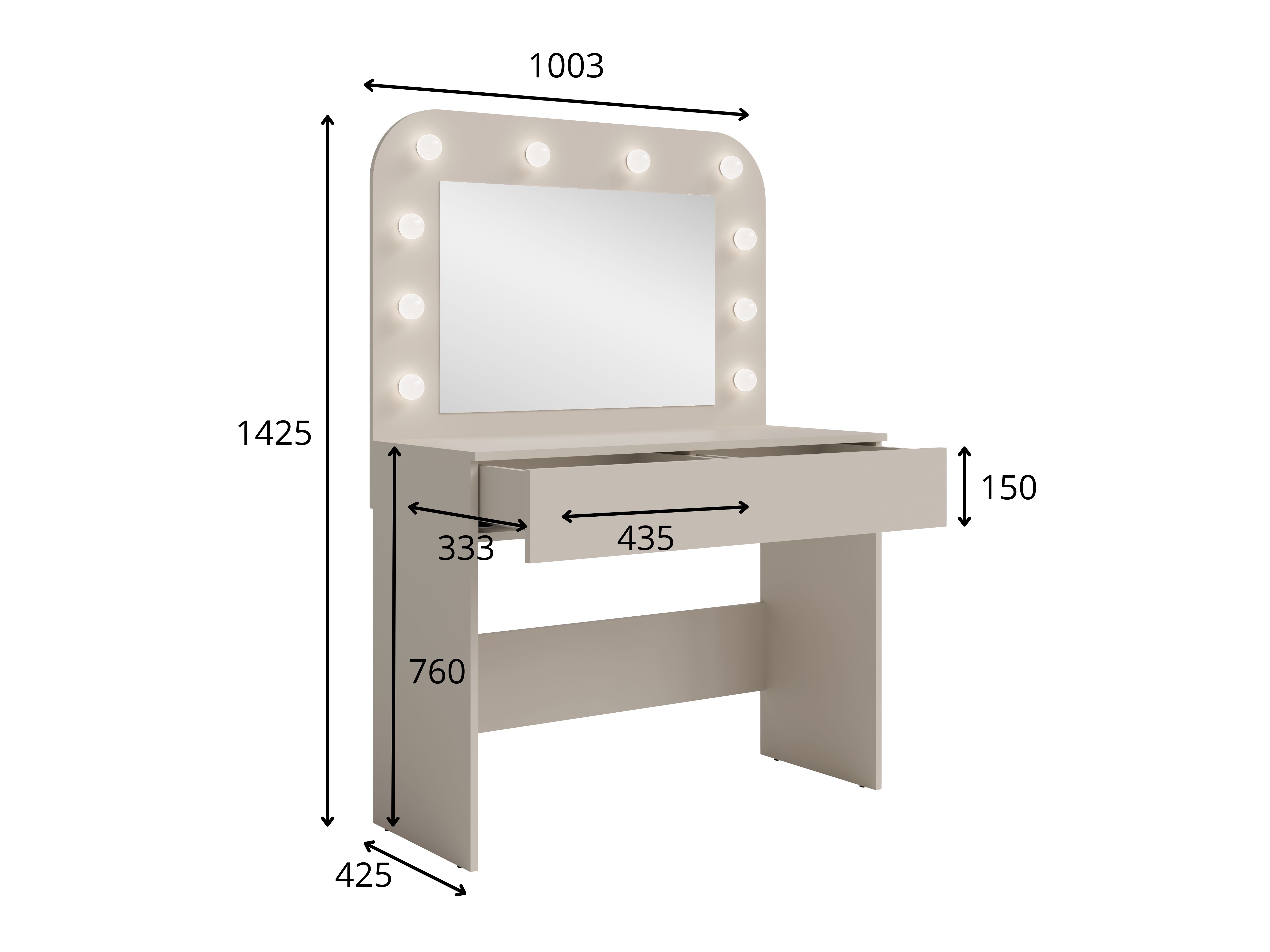 Fésülködő asztal Baytown 204
