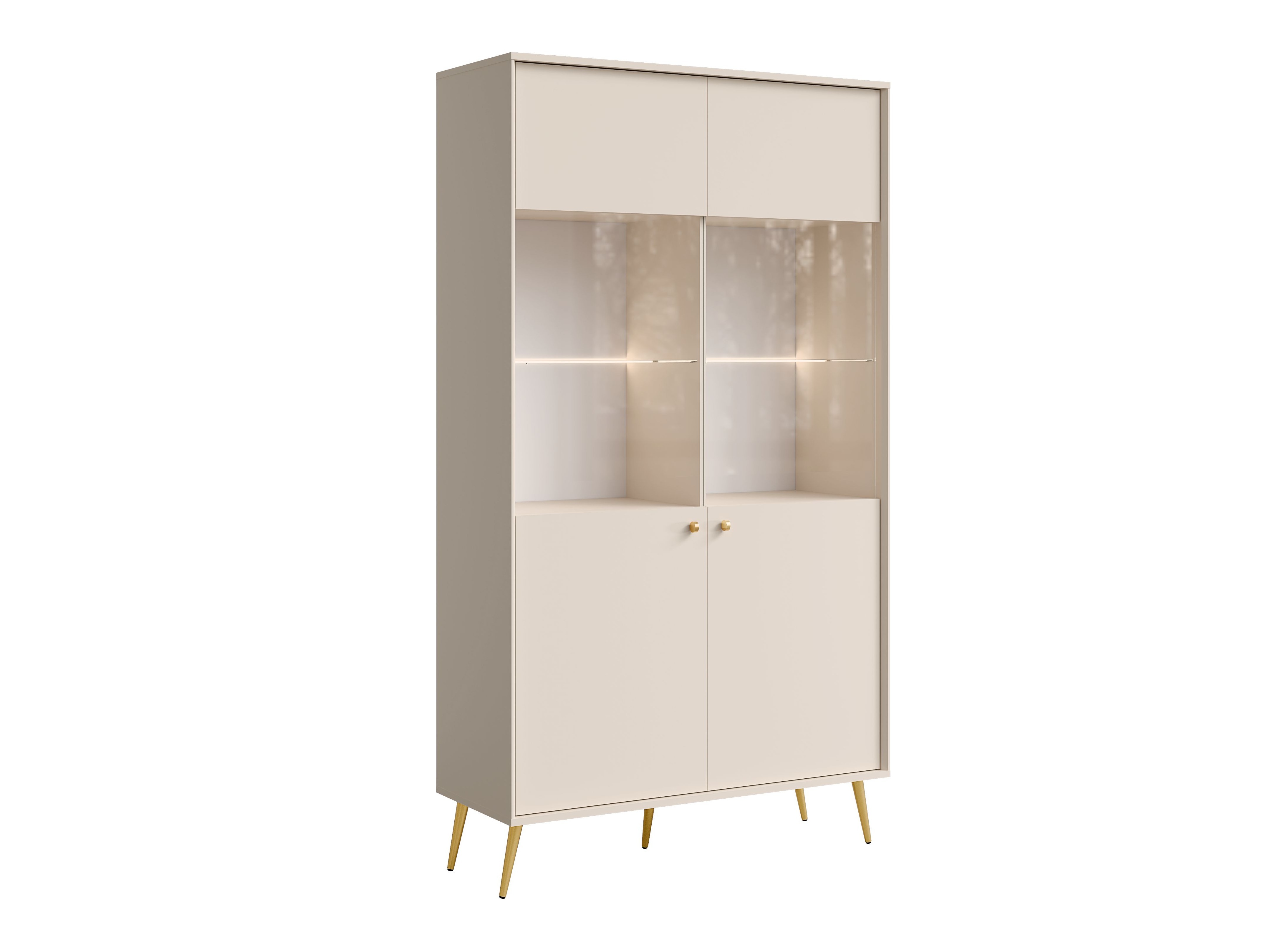 Könyvespolc Corcamo 108 (Bézs)