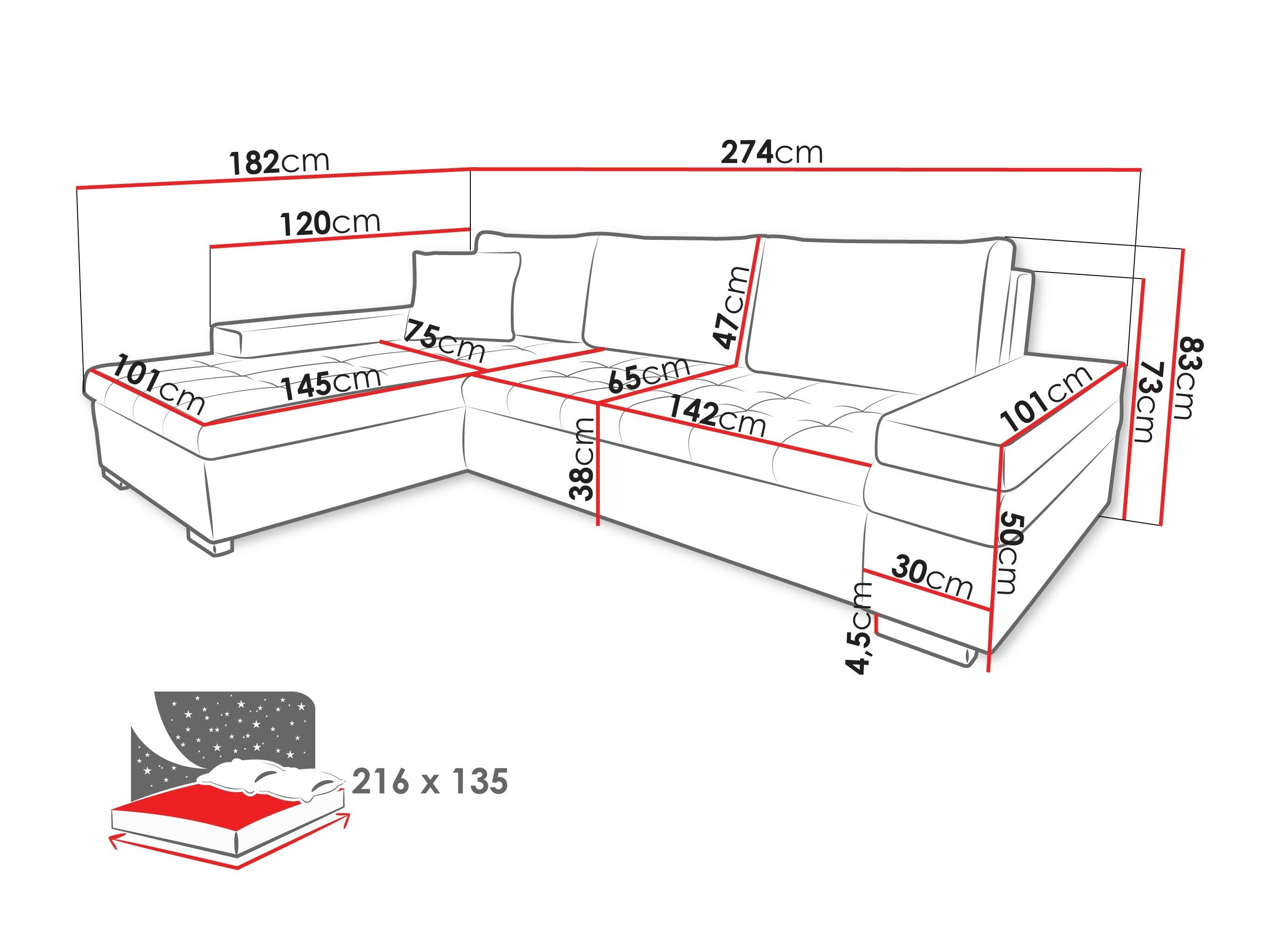 Sarokkanapé Comfivo 212 (Otusso 14 + Sorriso 04)