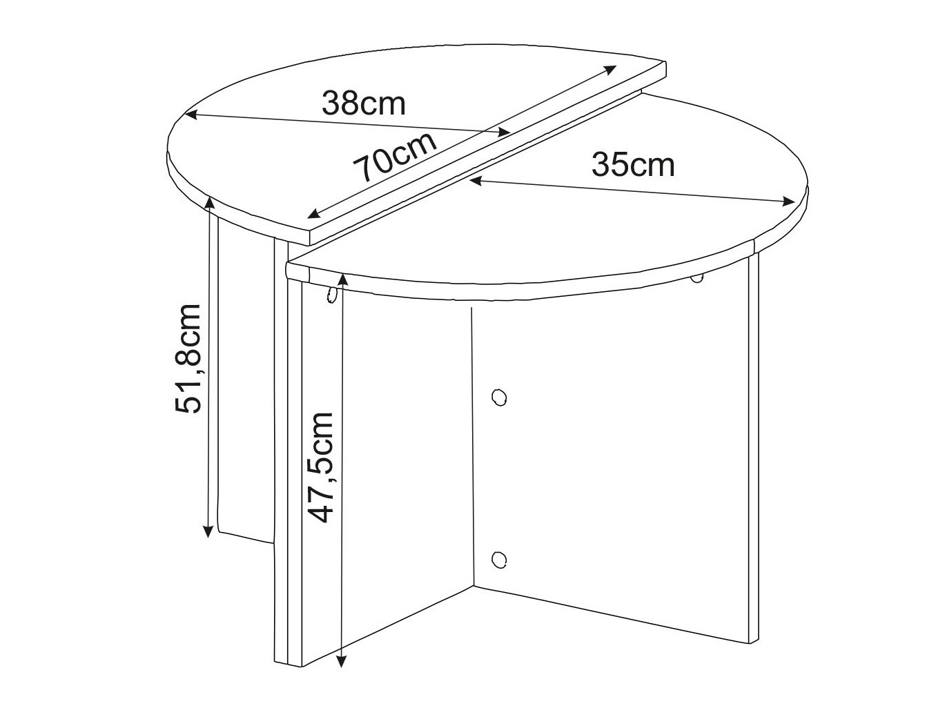 Dohányzóasztal szett SH10815