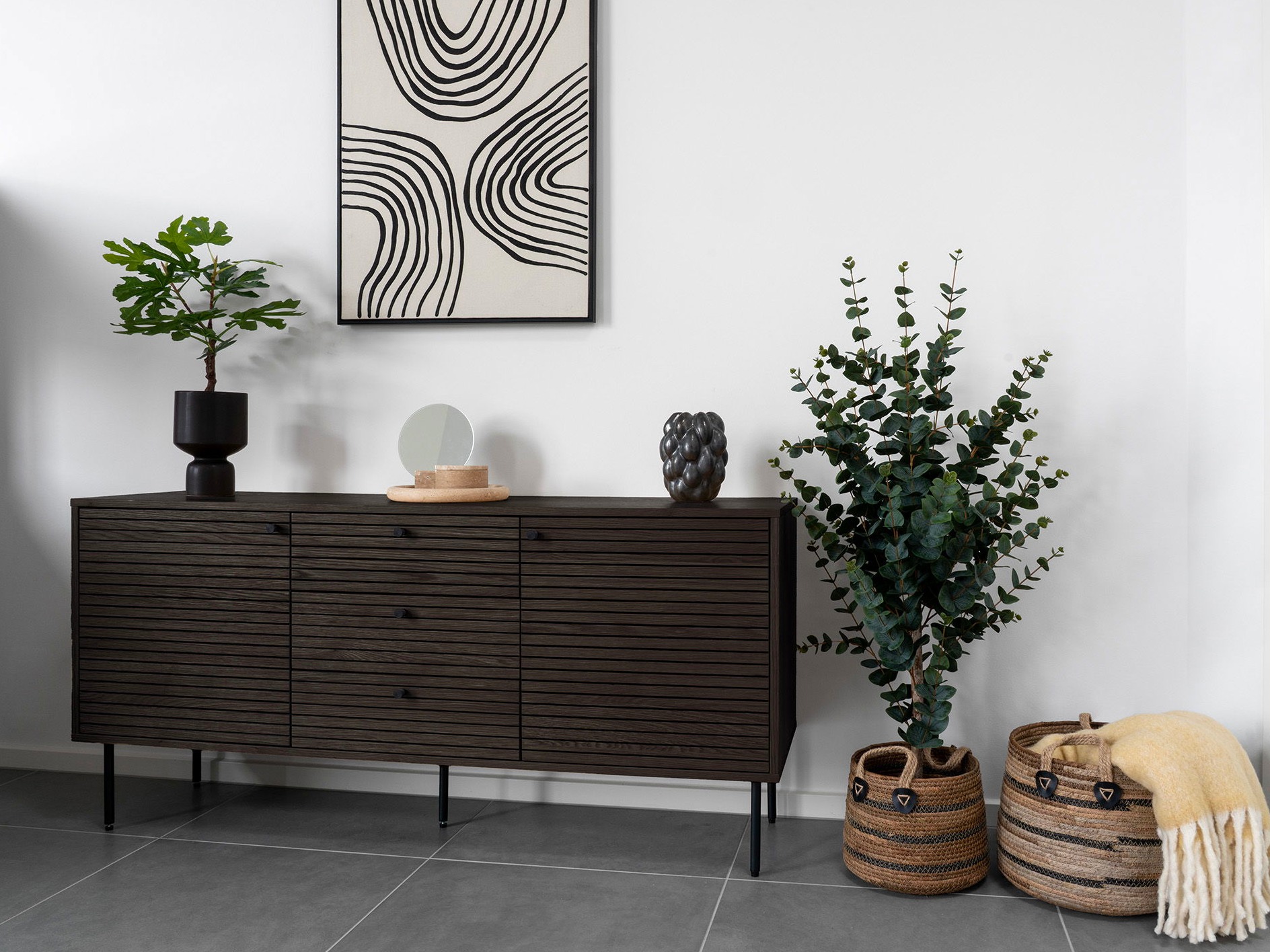 Komód Elbelme 101 (Sötét tölgy)