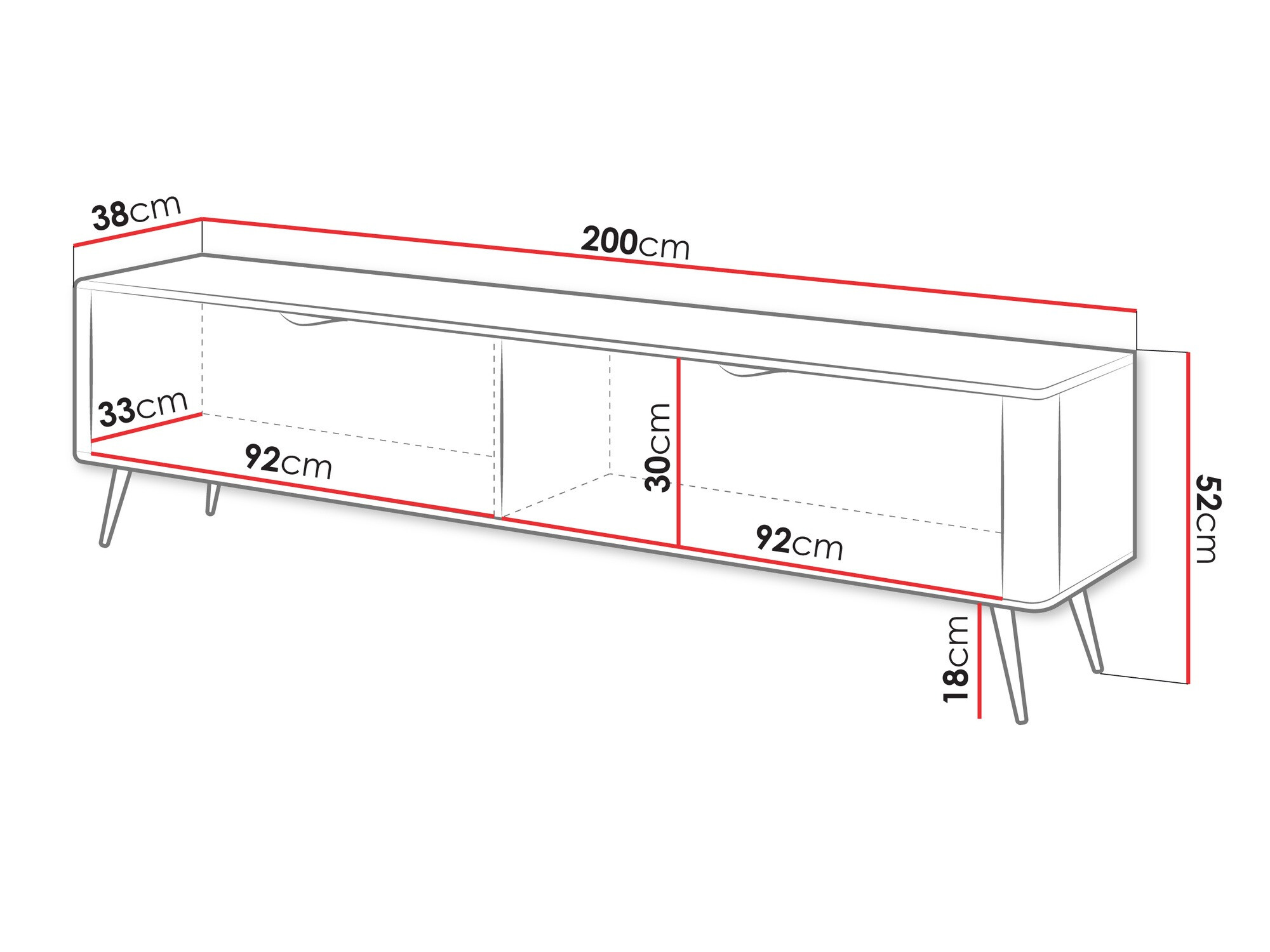 TV-állvány SH10829 sérült csomagolással