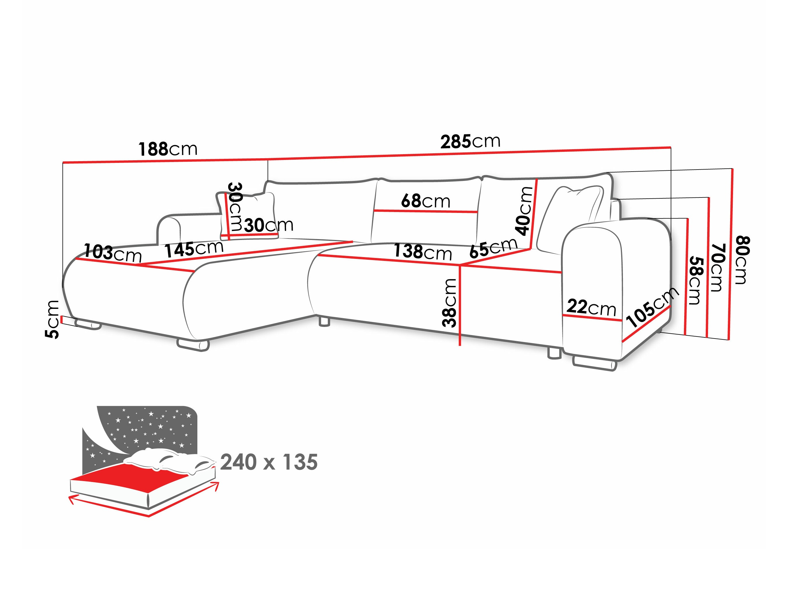 Sarokkanapé Comfivo 410 (Poso 135)