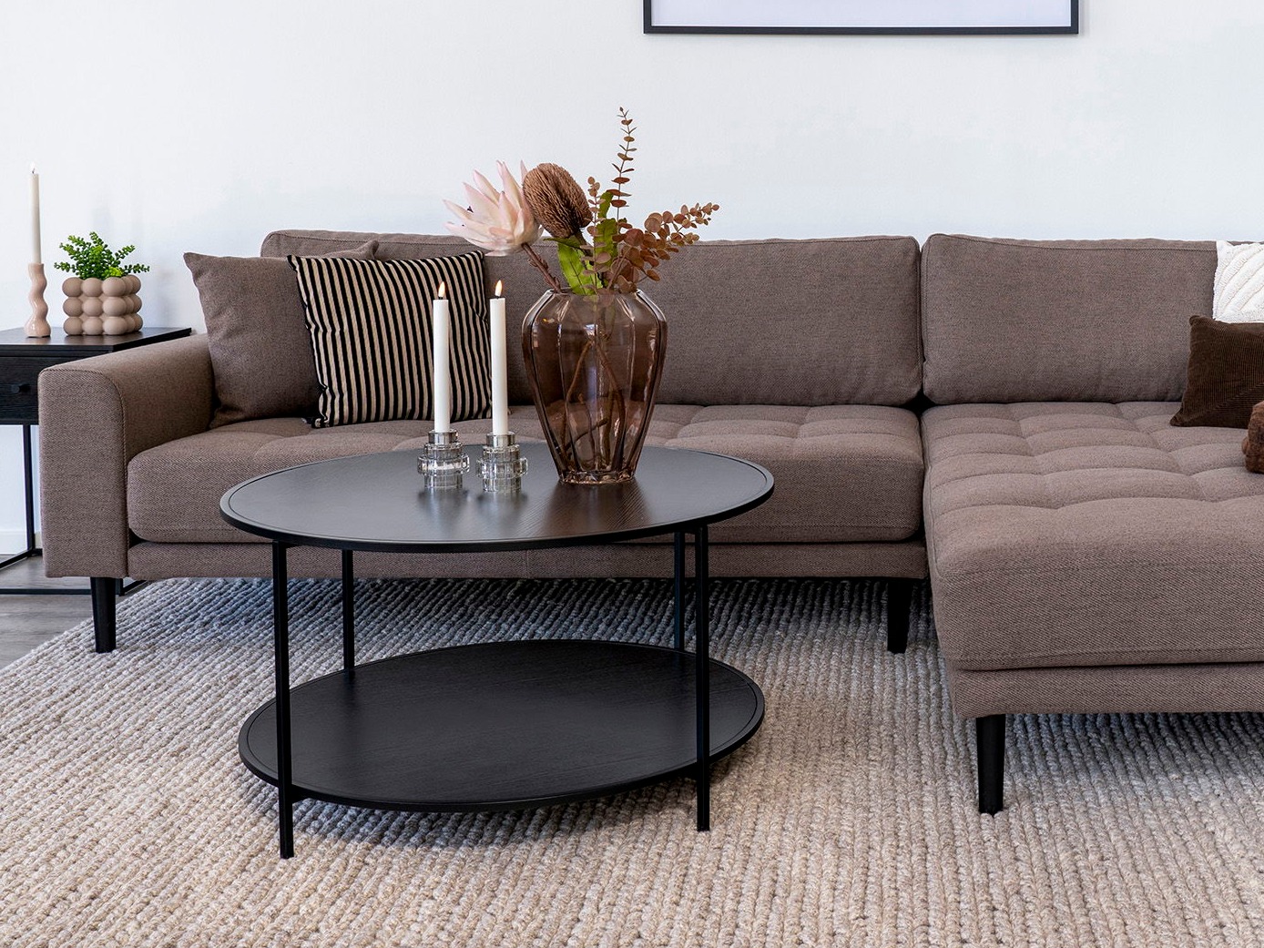 Dohányzóasztal Sorbeni 114 (Fekete)