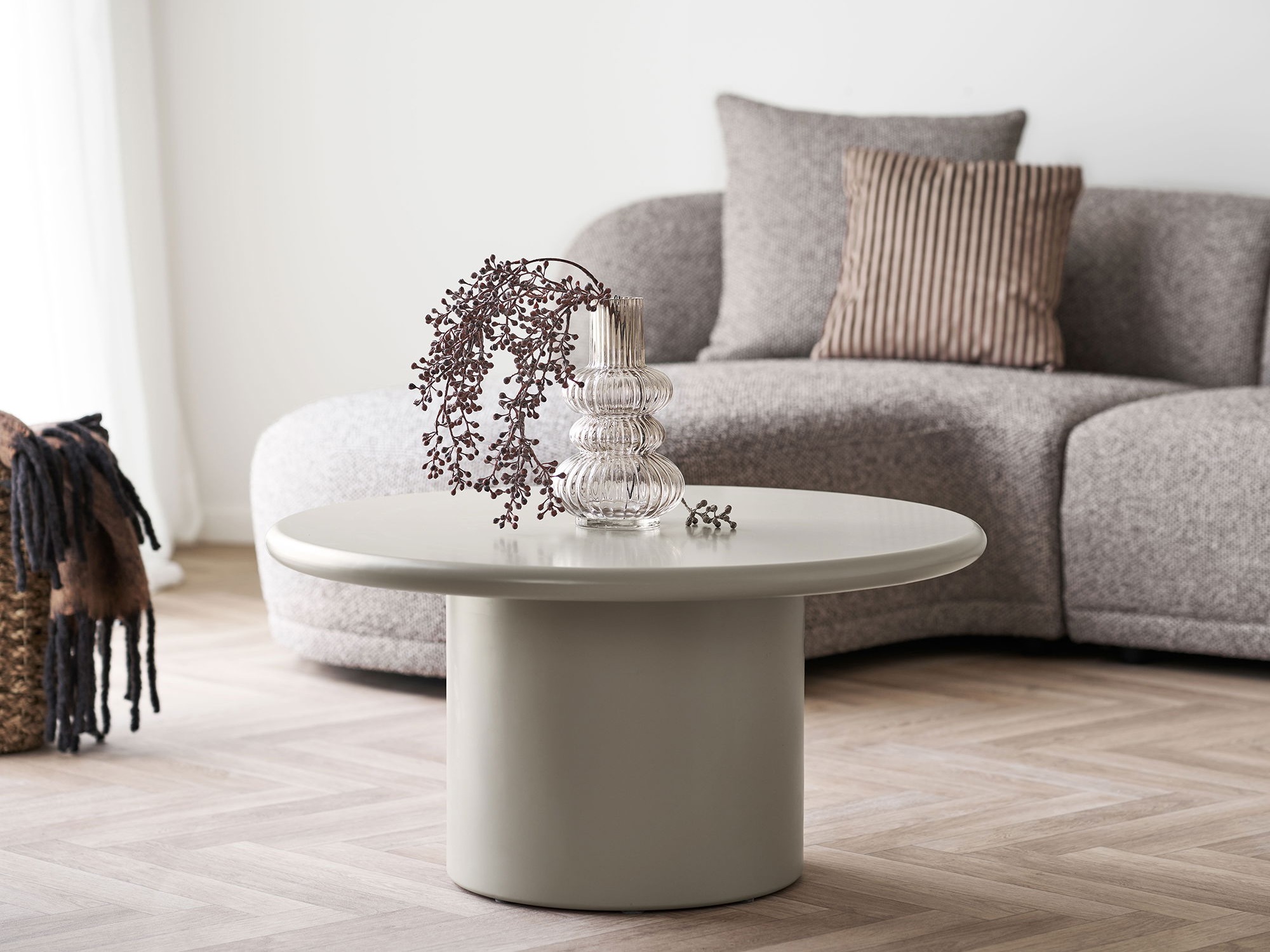 Dohányzóasztal Brea 104 (Világosszürke)