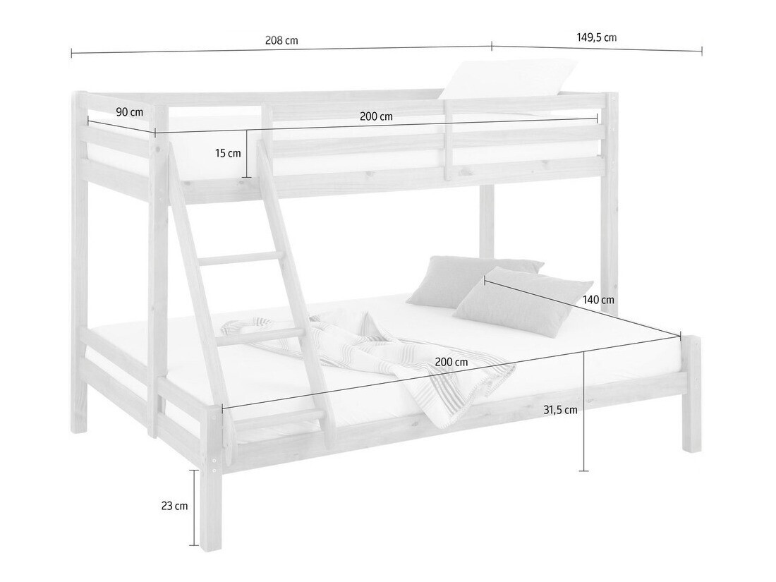 Emeletes ágy SH10847