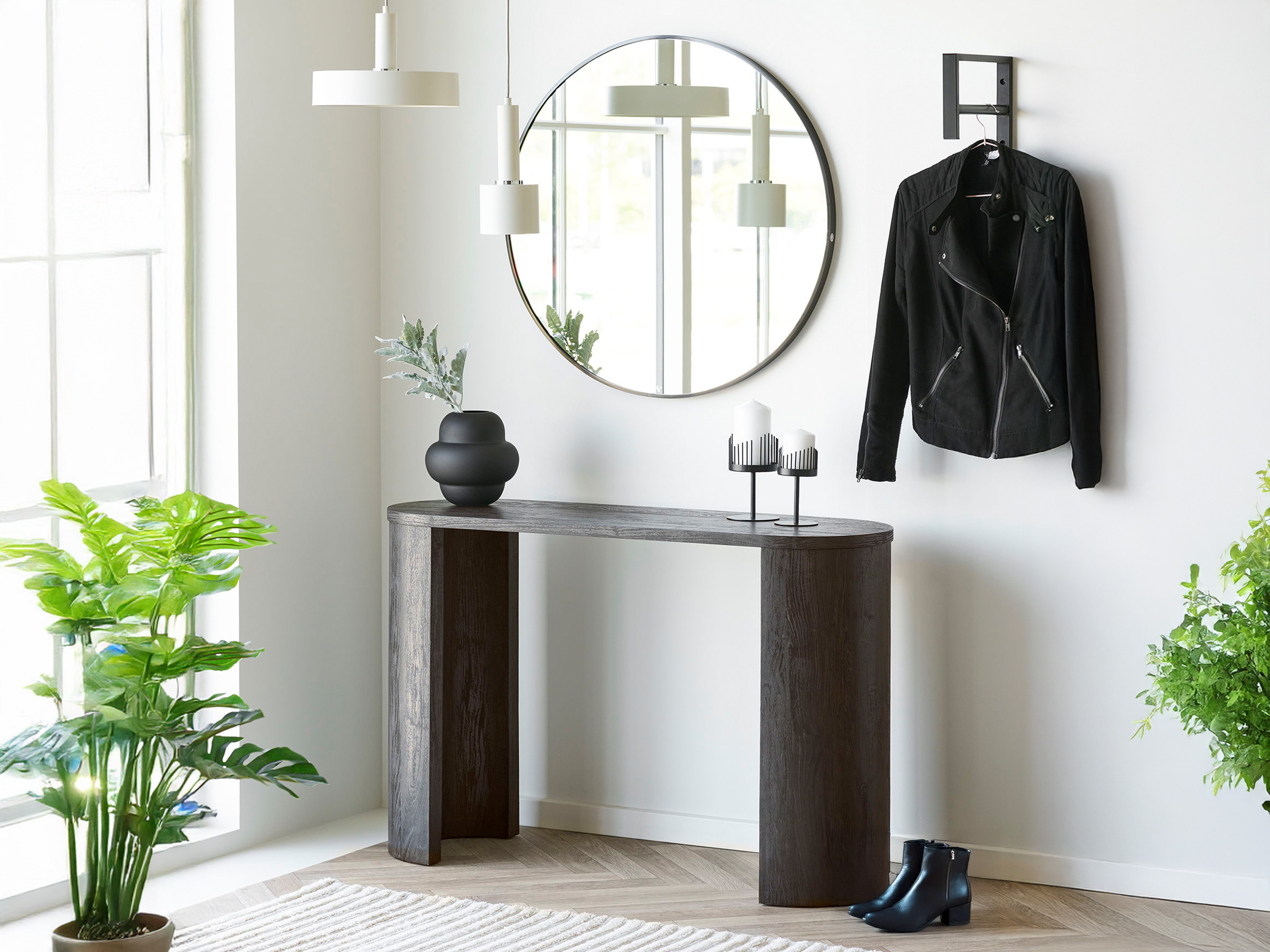 Konzolasztal Brea 103 (Sötét barna)