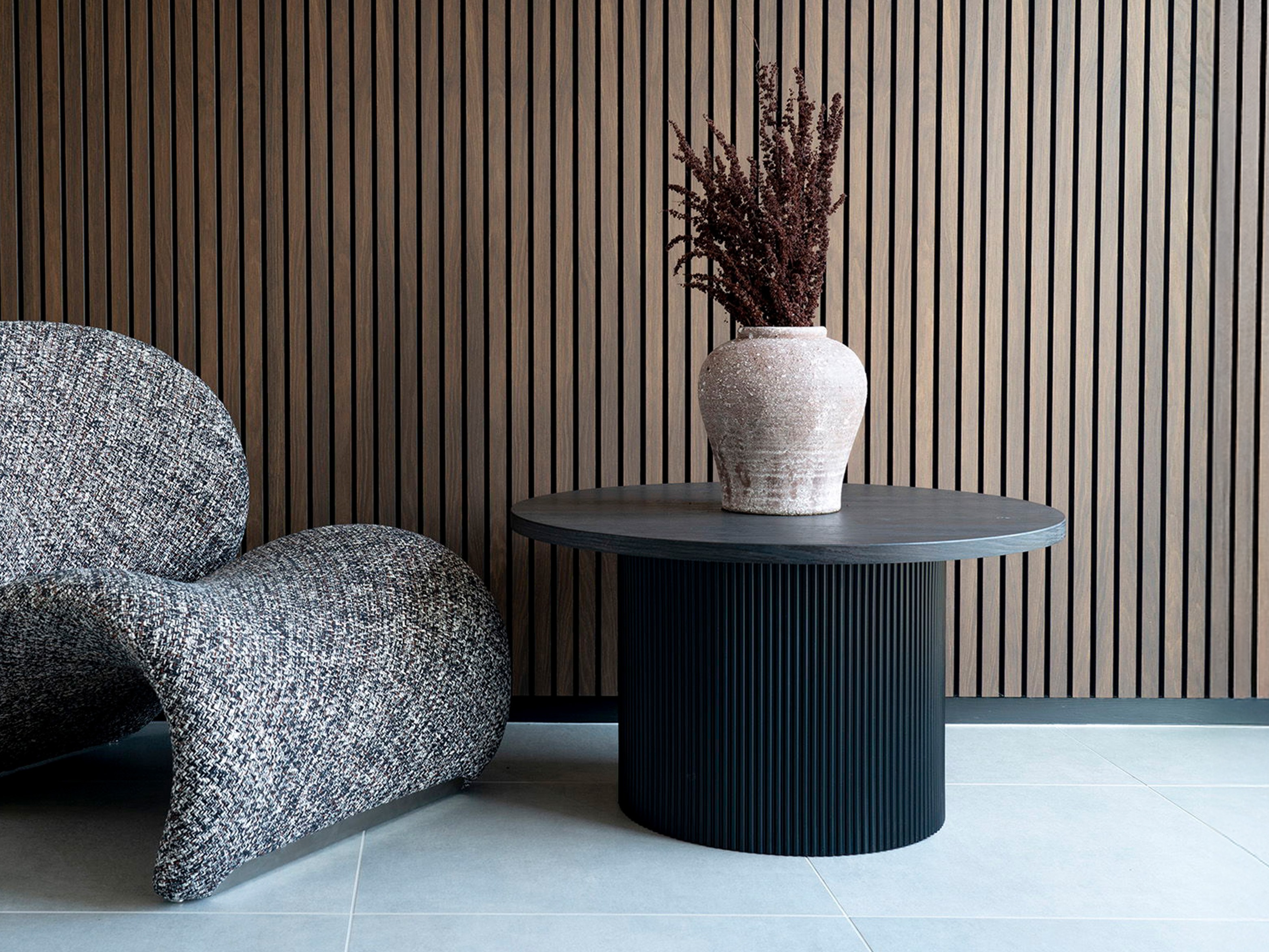 Dohányzóasztal Lirmelo 100 (Sötét barna)