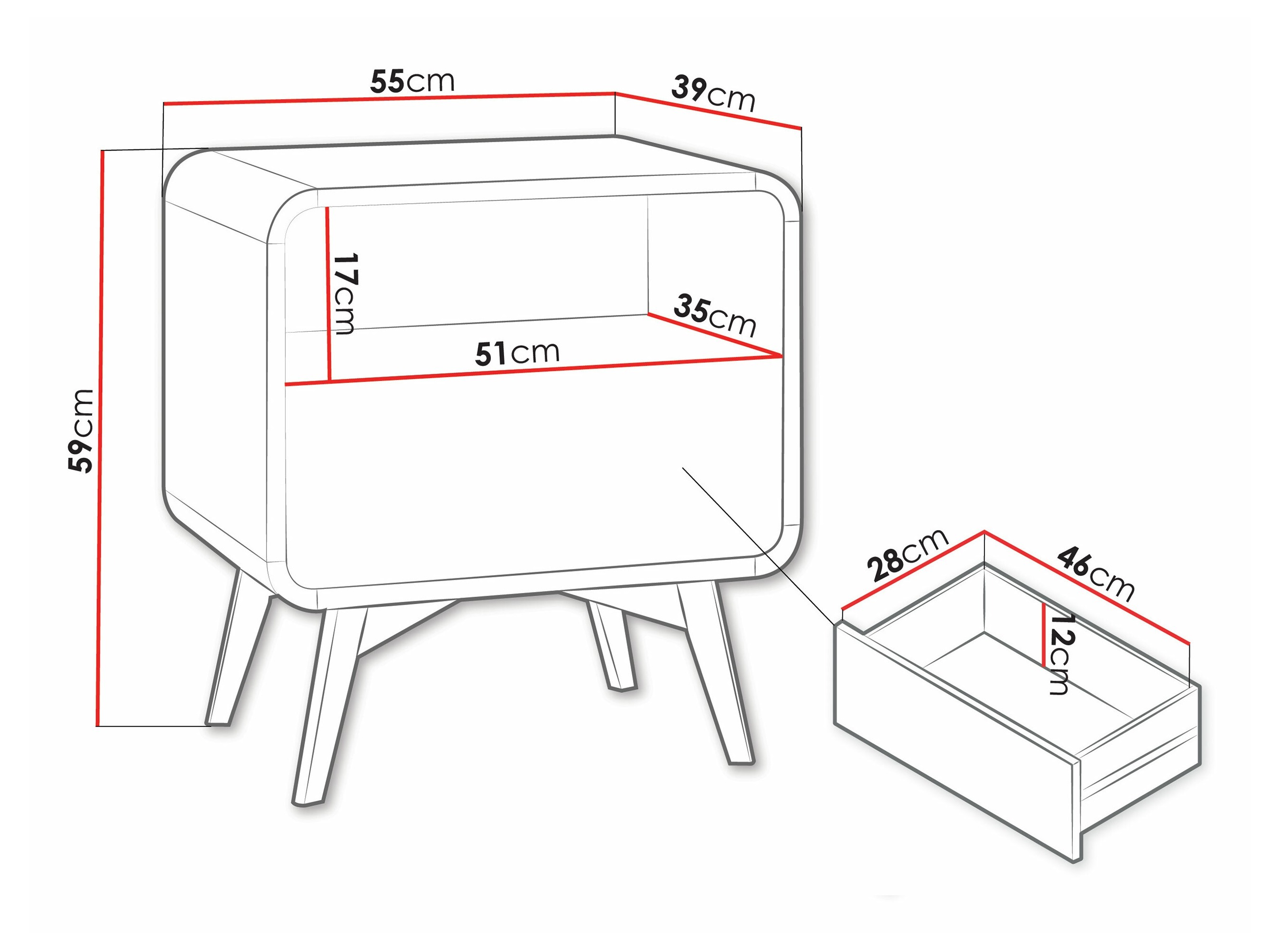 Éjjeliszekrény Talsalo 106