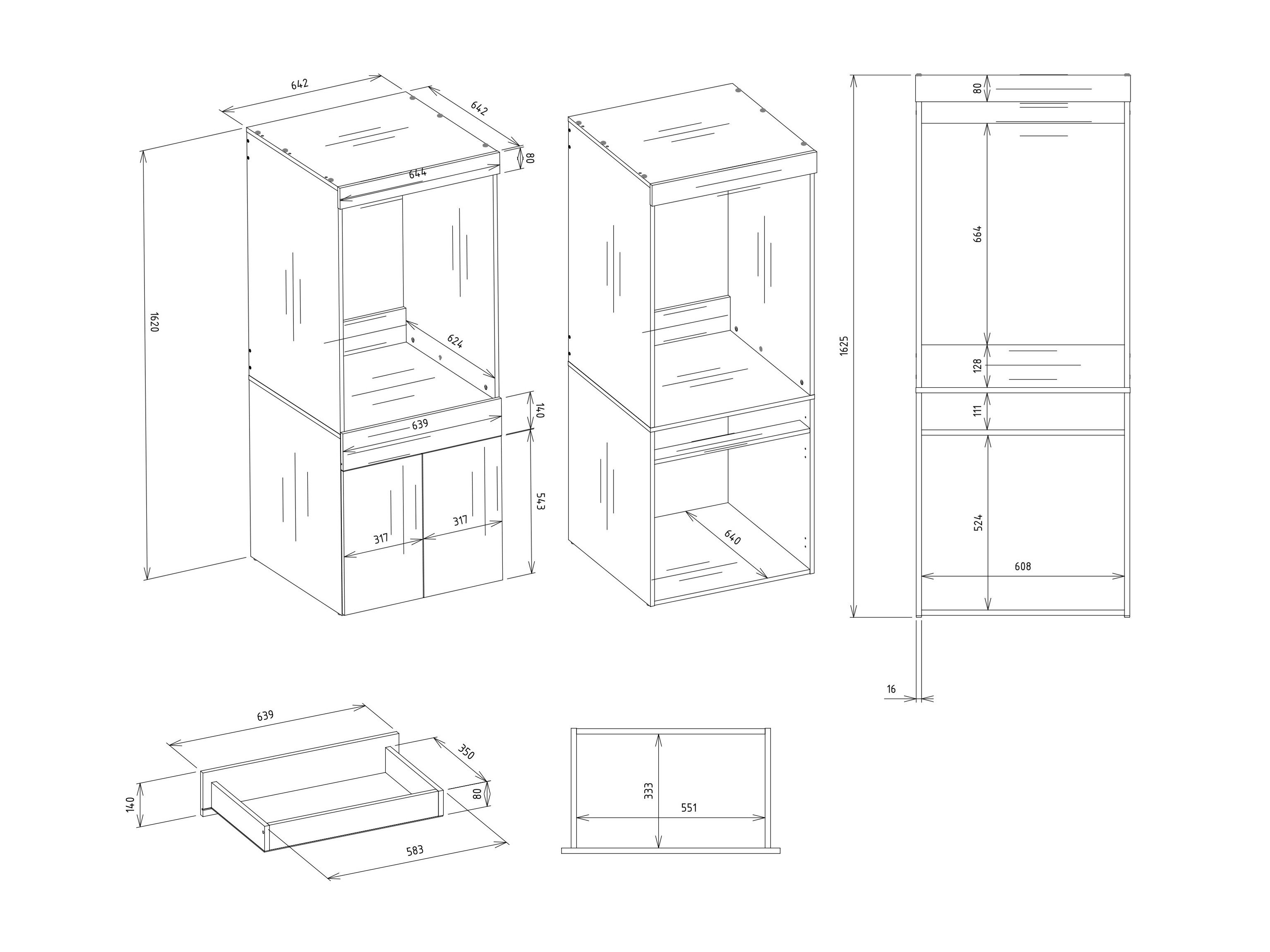 Fürdőszoba polc Mandeville 355