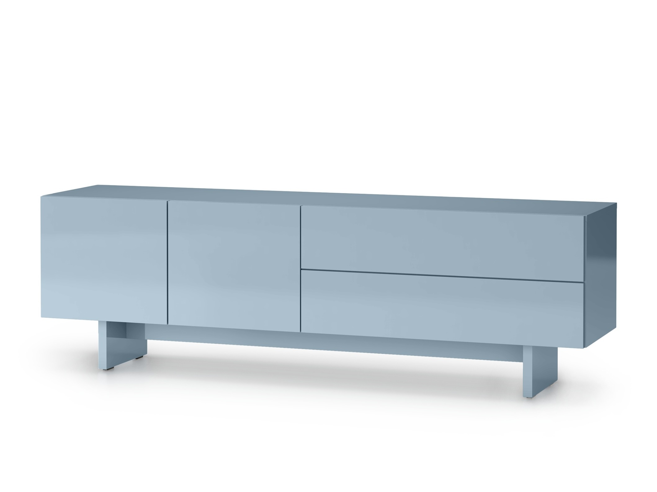 TV-állvány Burleson 539 (Világoskék)