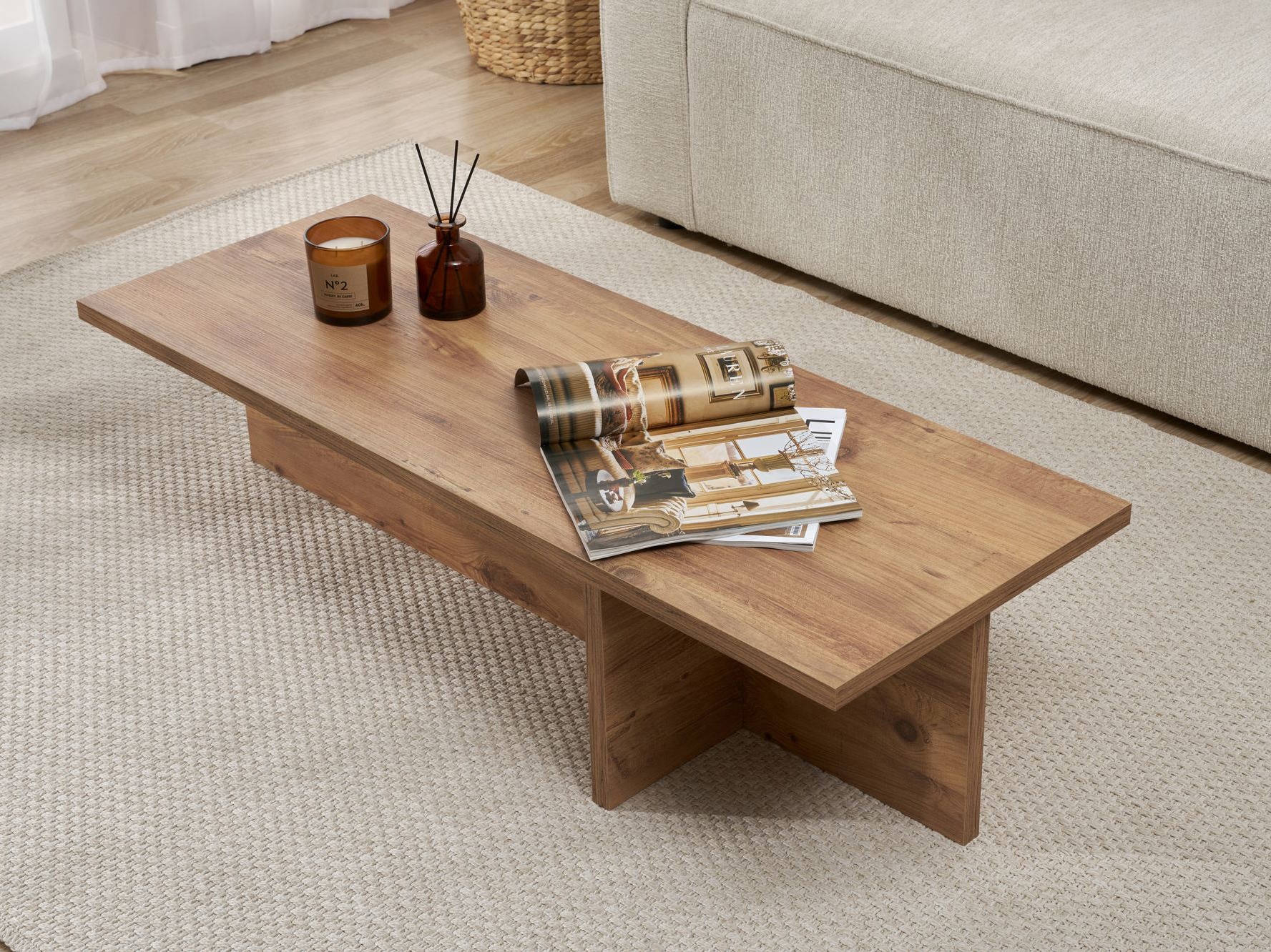 Dohányzóasztal Novato 136 (Fenyő)