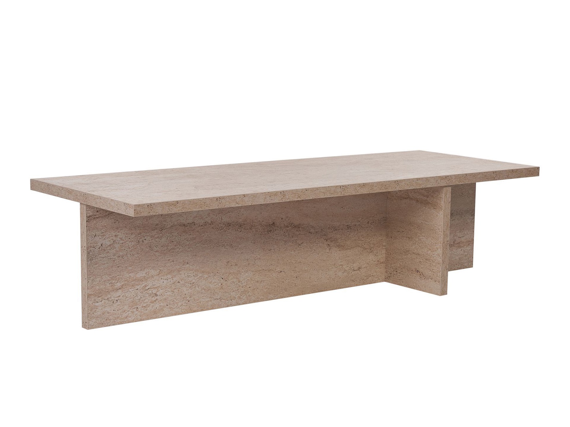 Dohányzóasztal Novato 136 (Könnyű travertin)