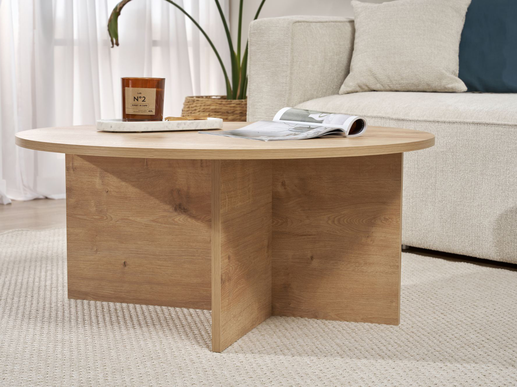 Dohányzóasztal Novato 137 (Tölgy)