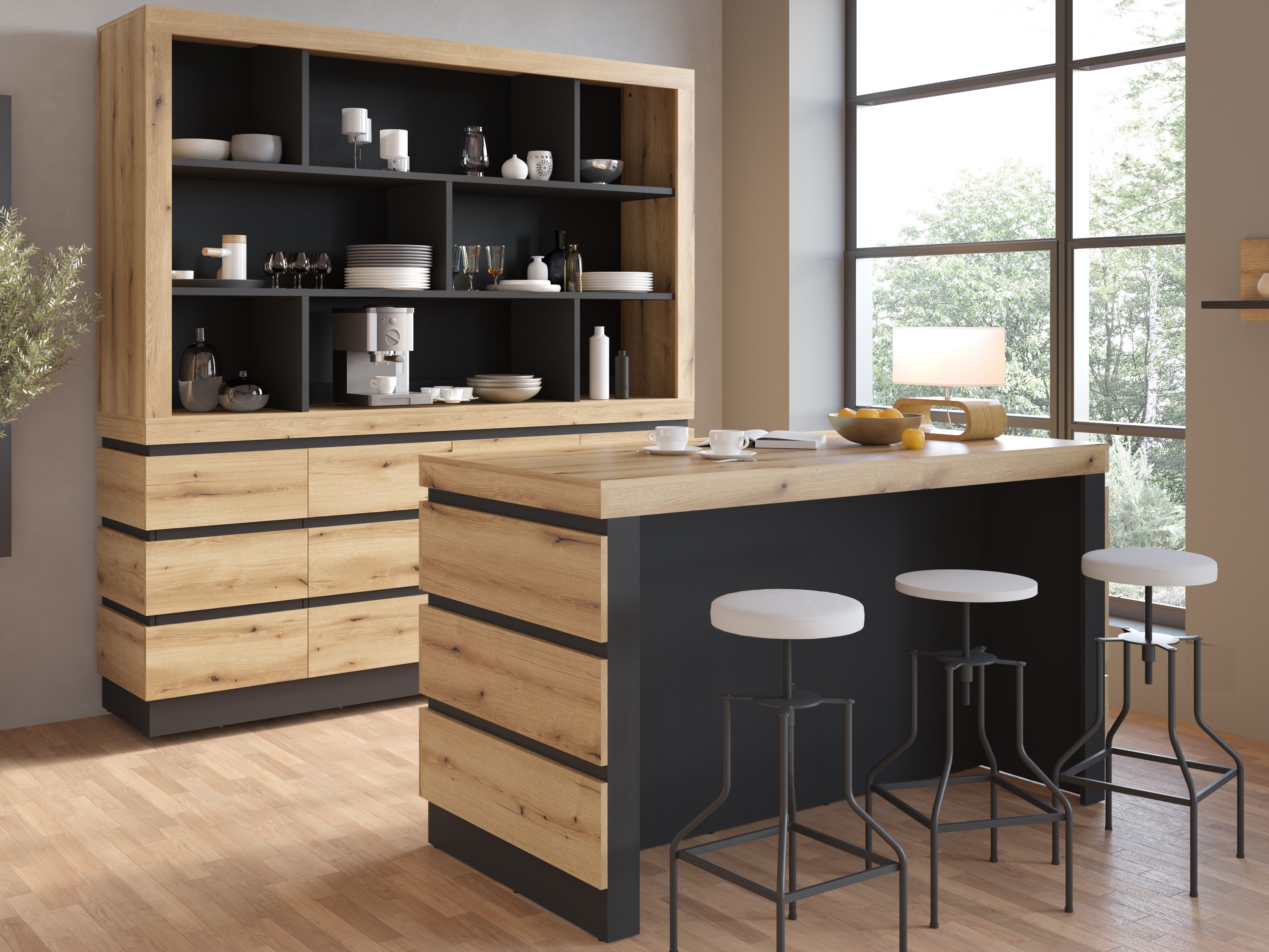 Könyvespolc Enocira 123