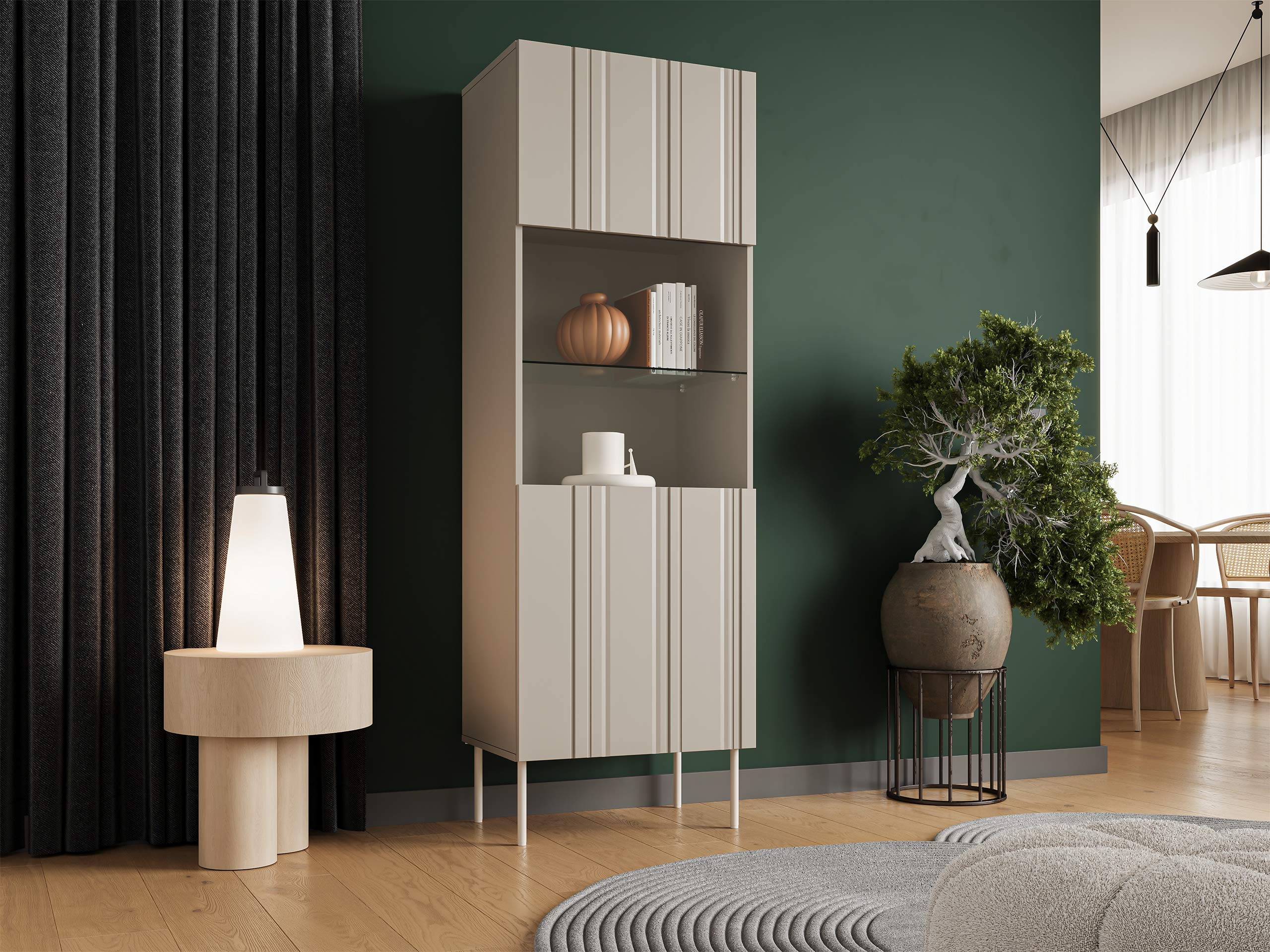 Könyvespolc Evavese 108 (Bézs)