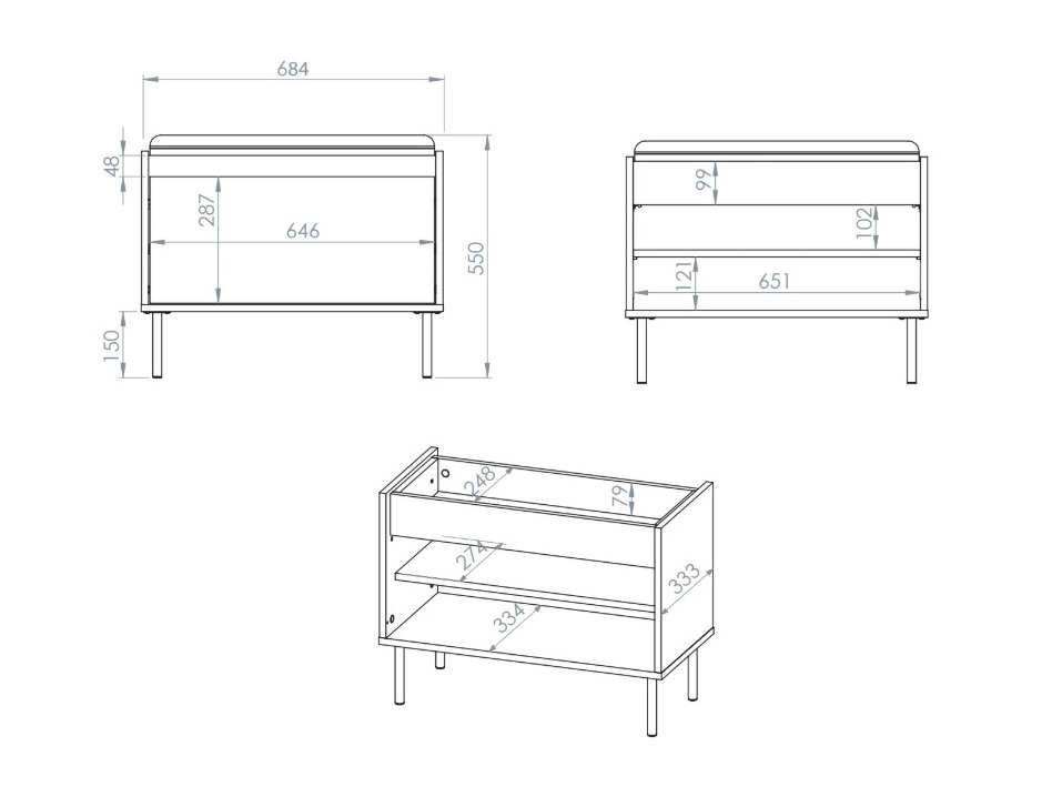 Cipőtároló SH10868