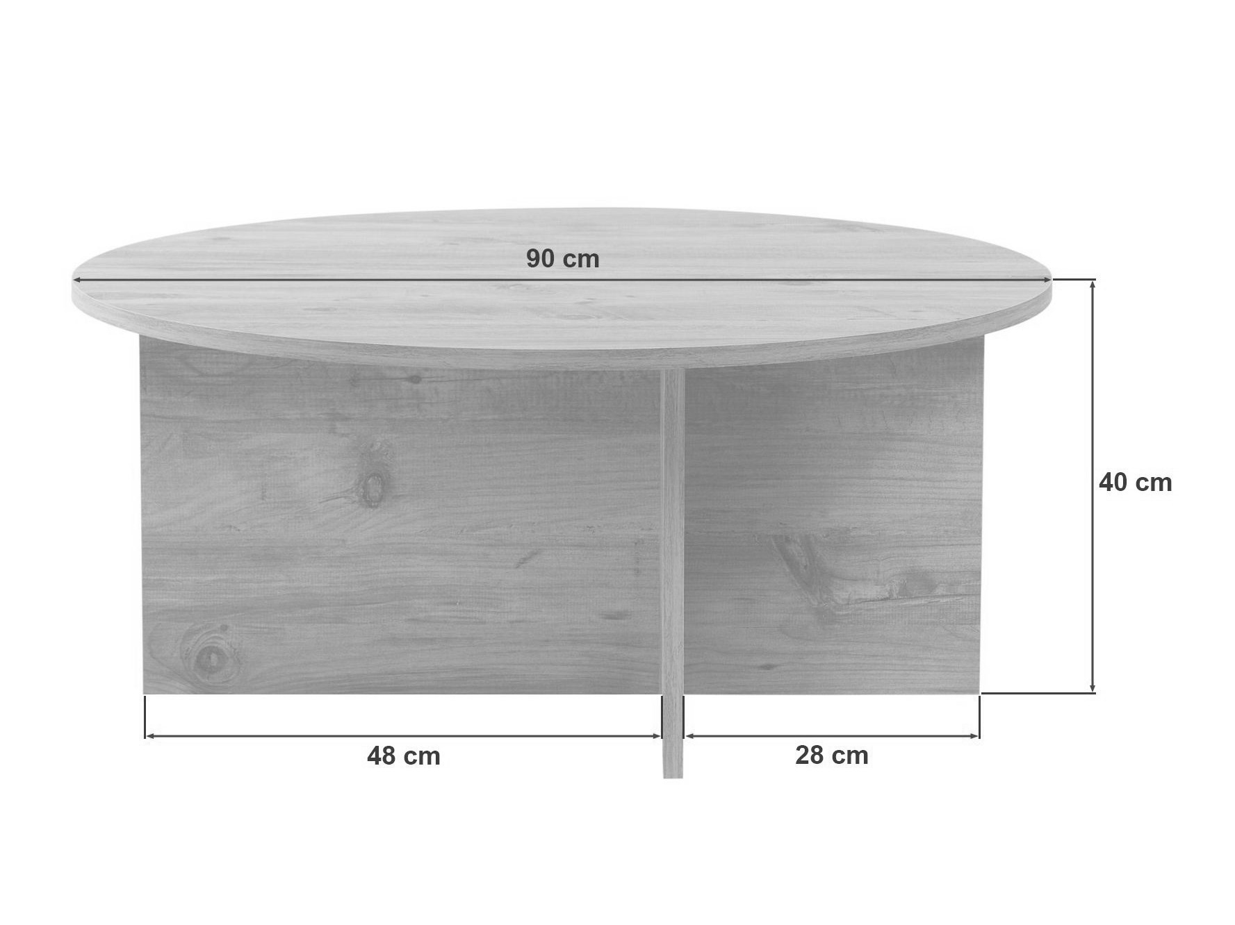 Dohányzóasztal Novato 137 (Tölgy)