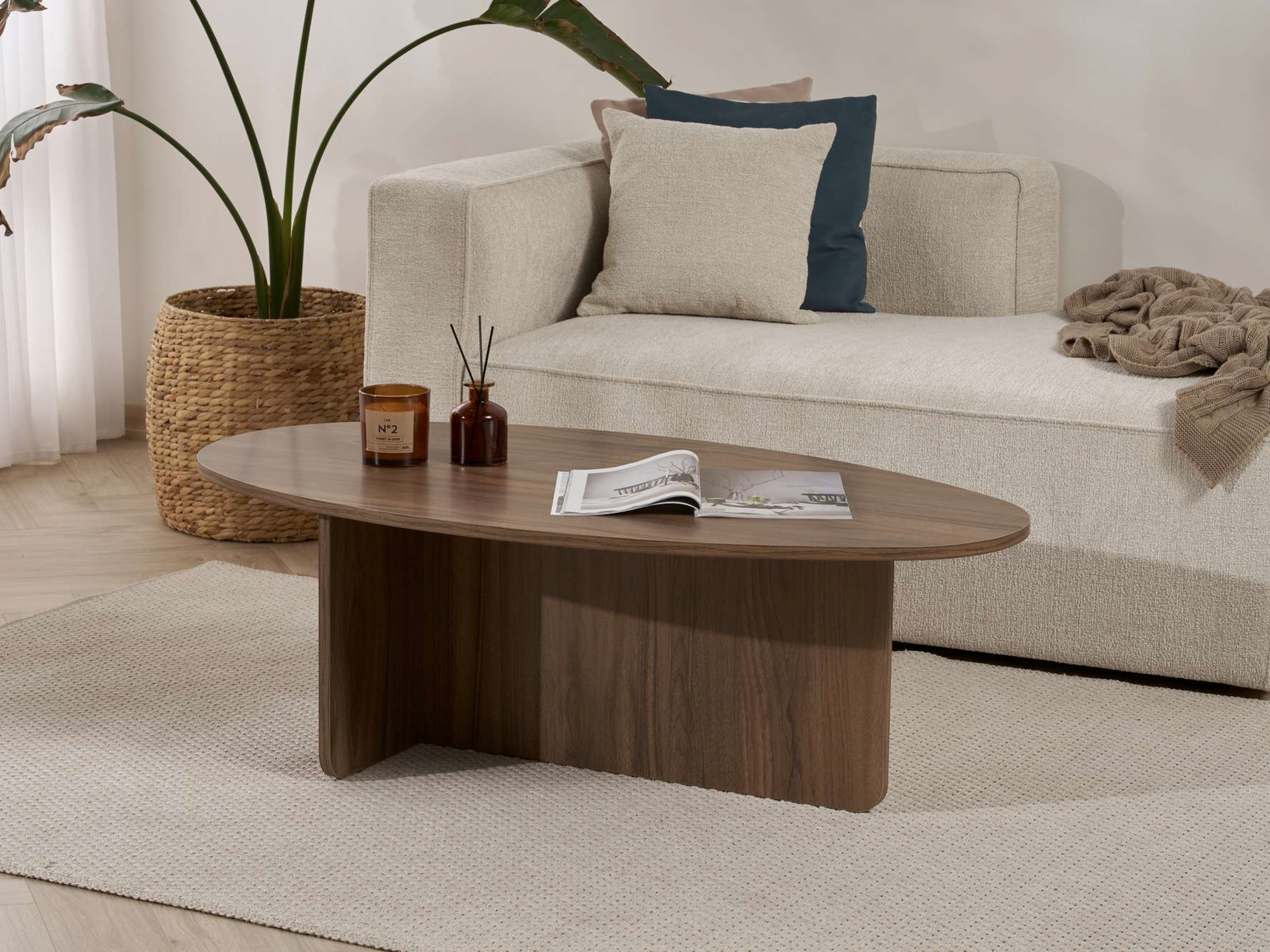 Dohányzóasztal Novato 139 (Dió)