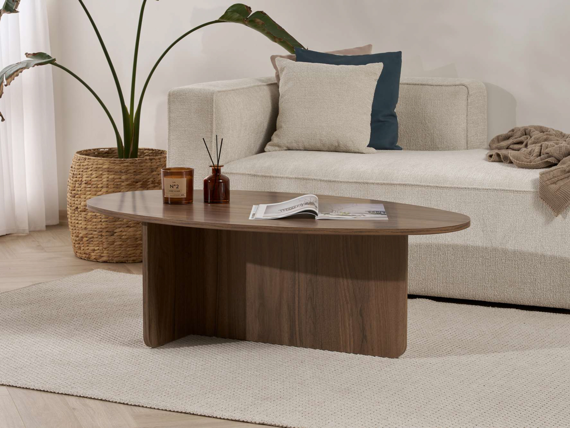 Dohányzóasztal Novato 139 (Dió)