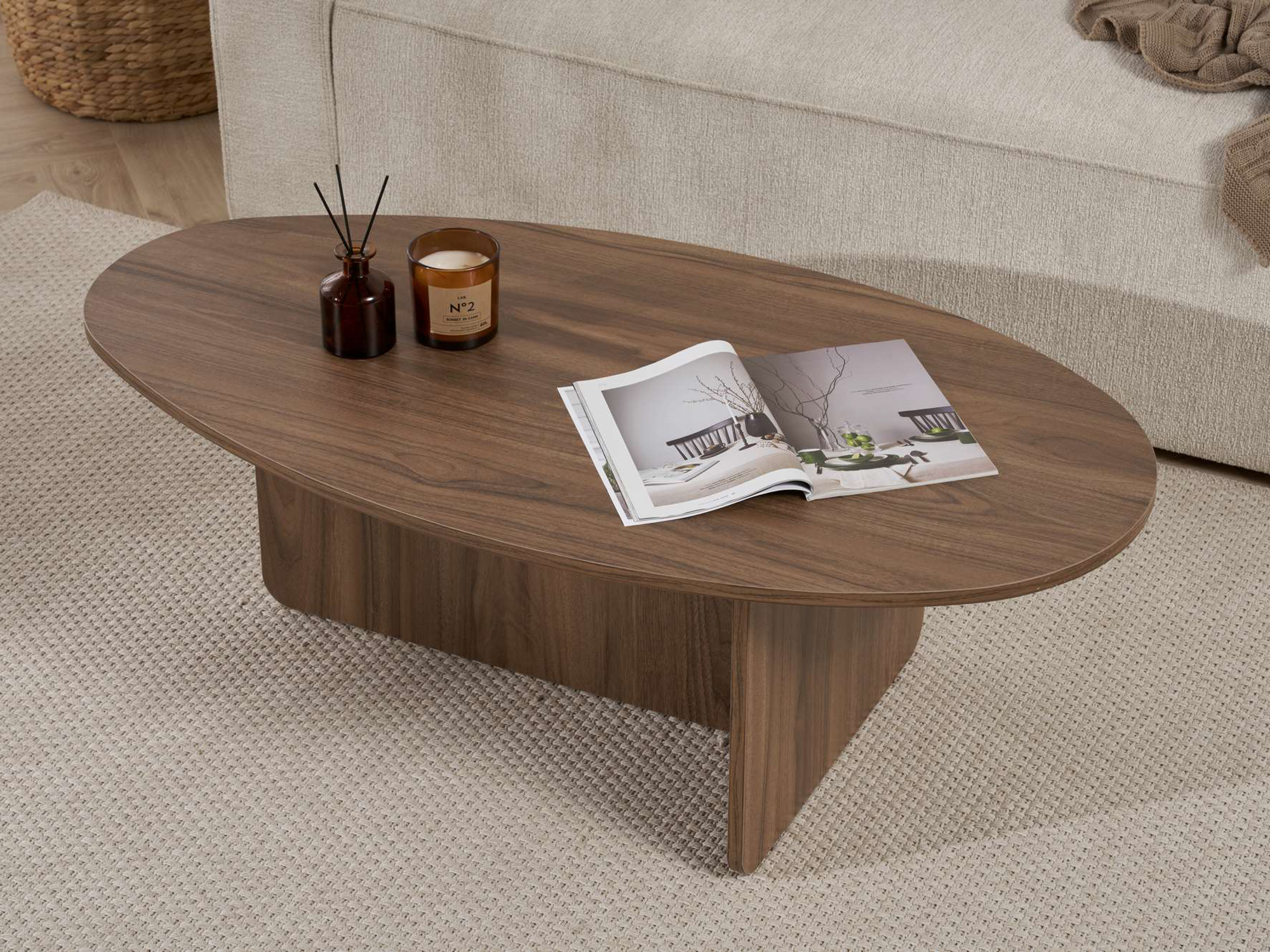 Dohányzóasztal Novato 139 (Dió)