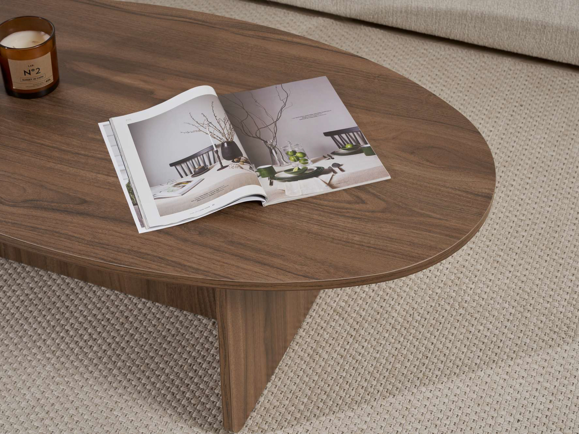 Dohányzóasztal Novato 139 (Dió)