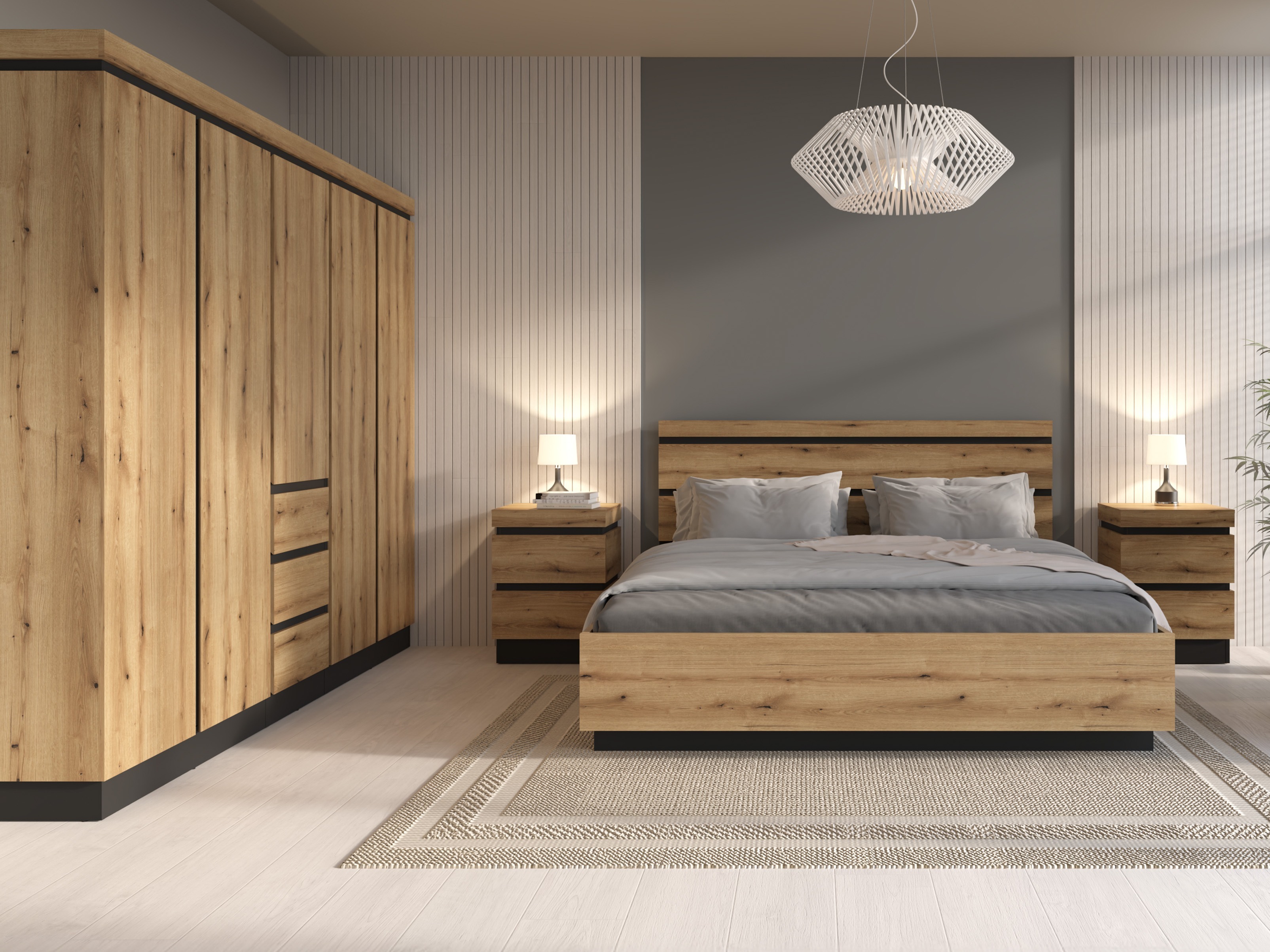 Hálószoba garnitúra Enocira 133 (Nem)