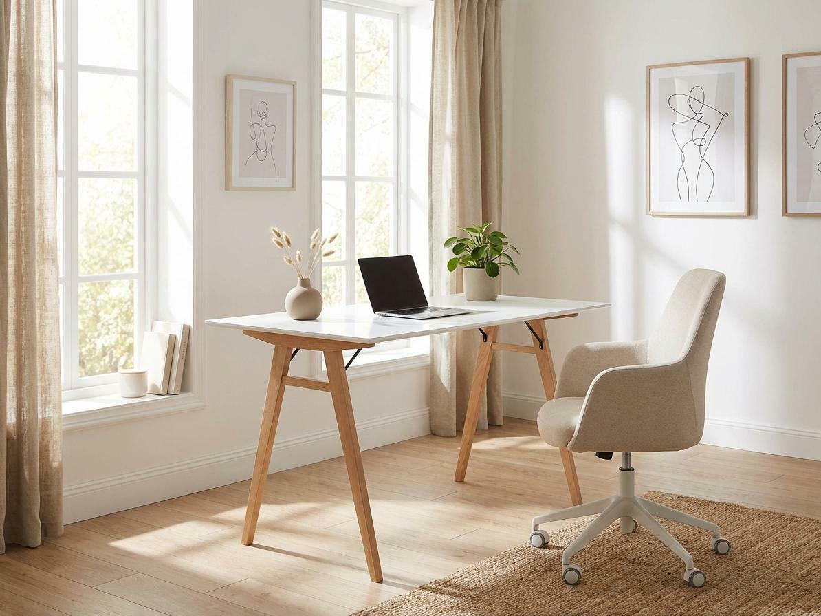 Íróasztal Brea 109 (Fehér + Tölgy)