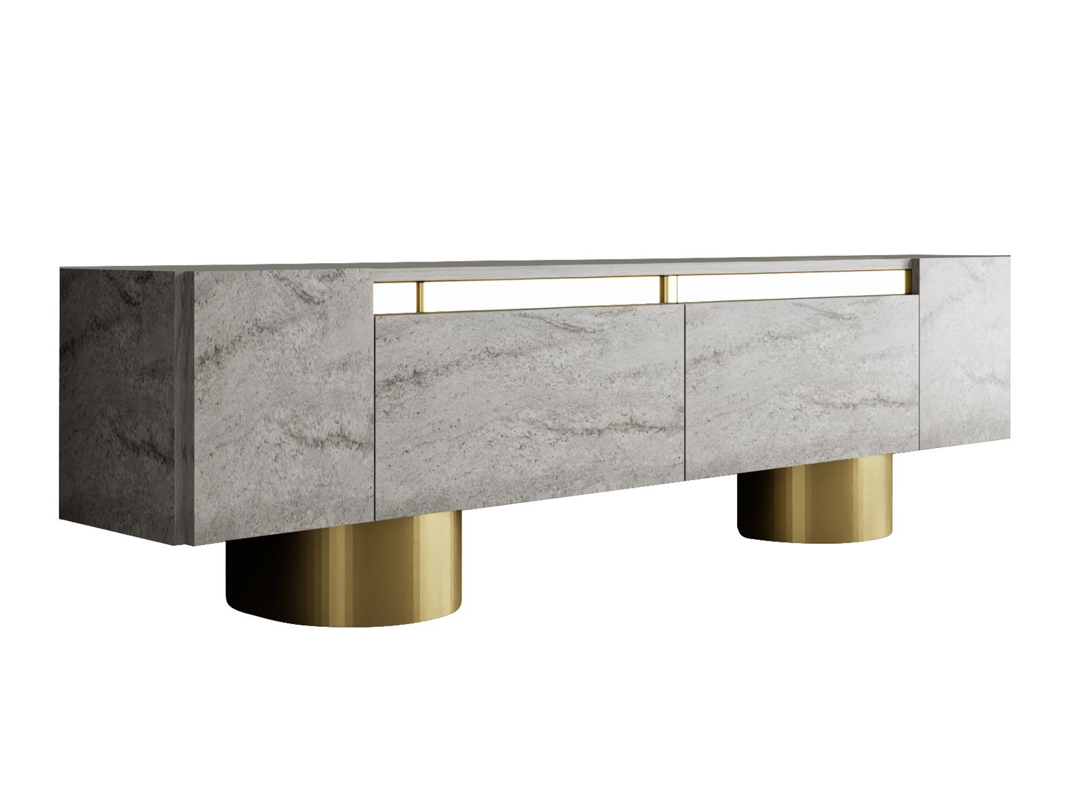 TV-állvány Kailua 2669 (Könnyű travertin)