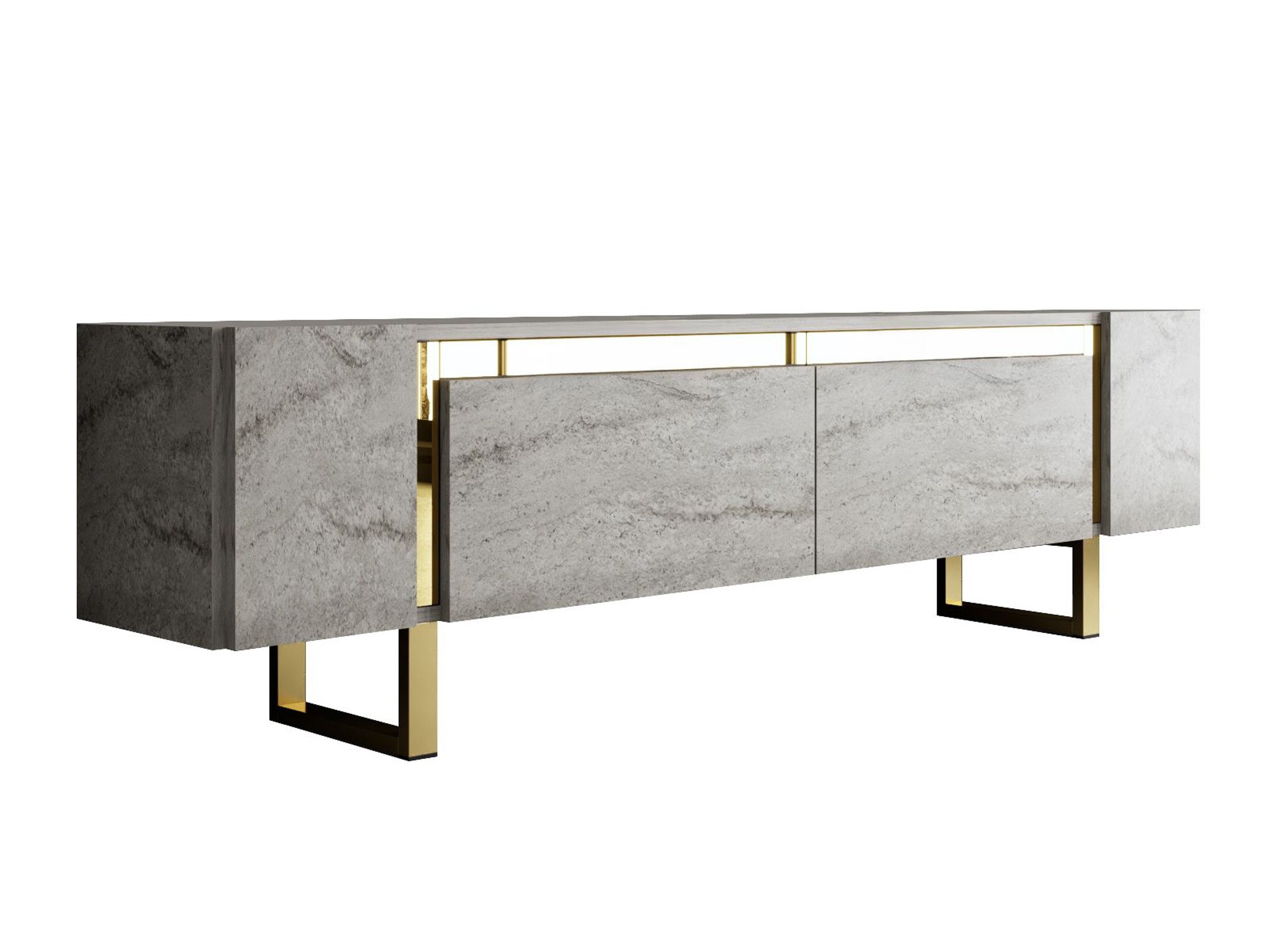 TV-állvány Kailua 2670 (Könnyű travertin)