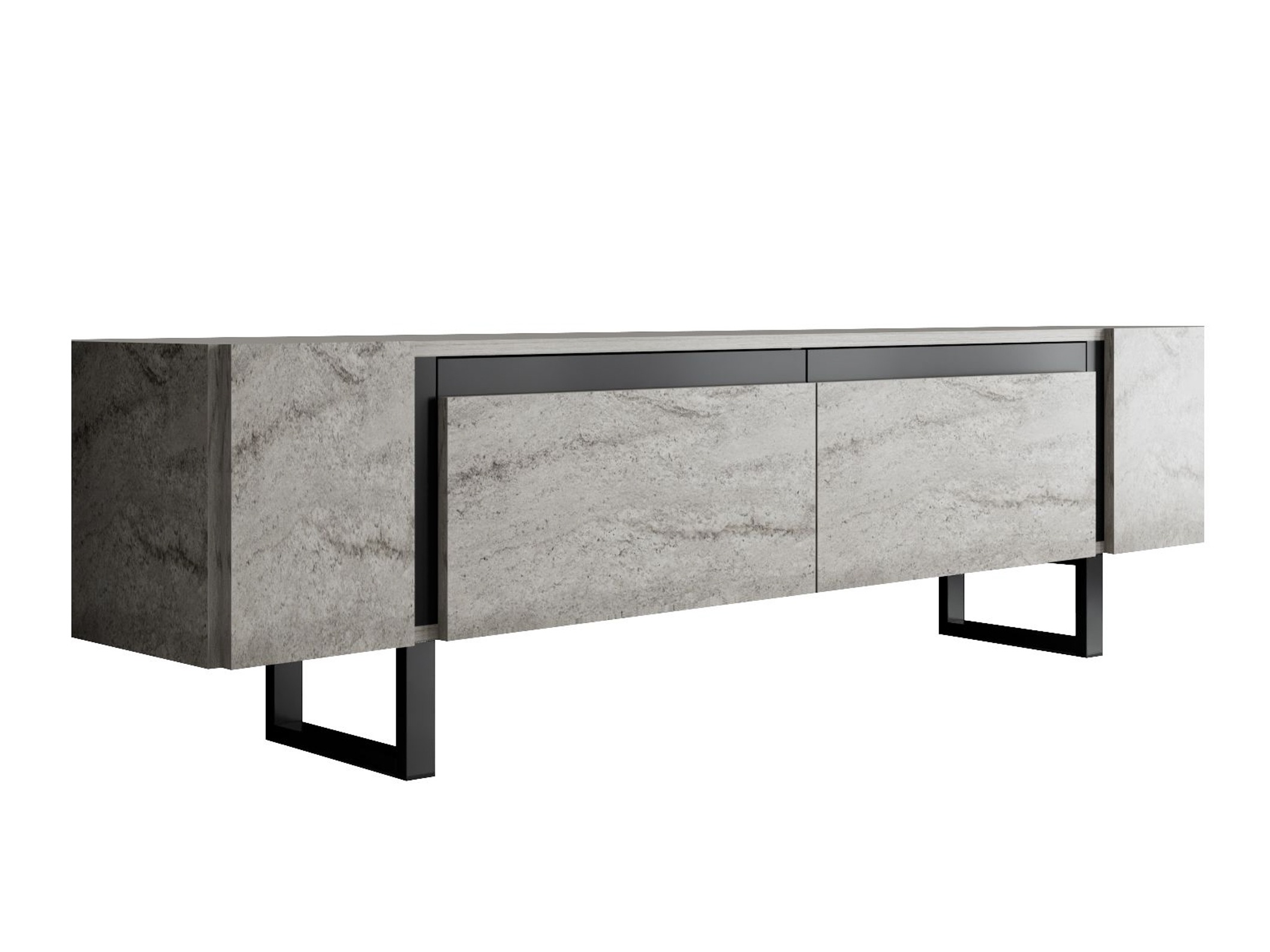 TV-állvány Kailua 2670 (Könnyű travertin)