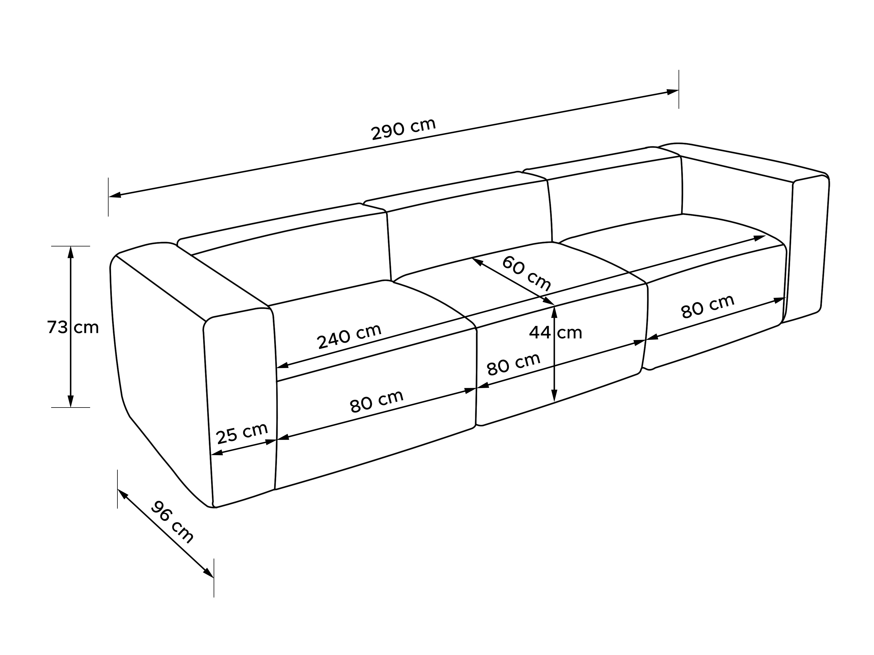Moduláris kanapé Melteno 102 (Poso 22)