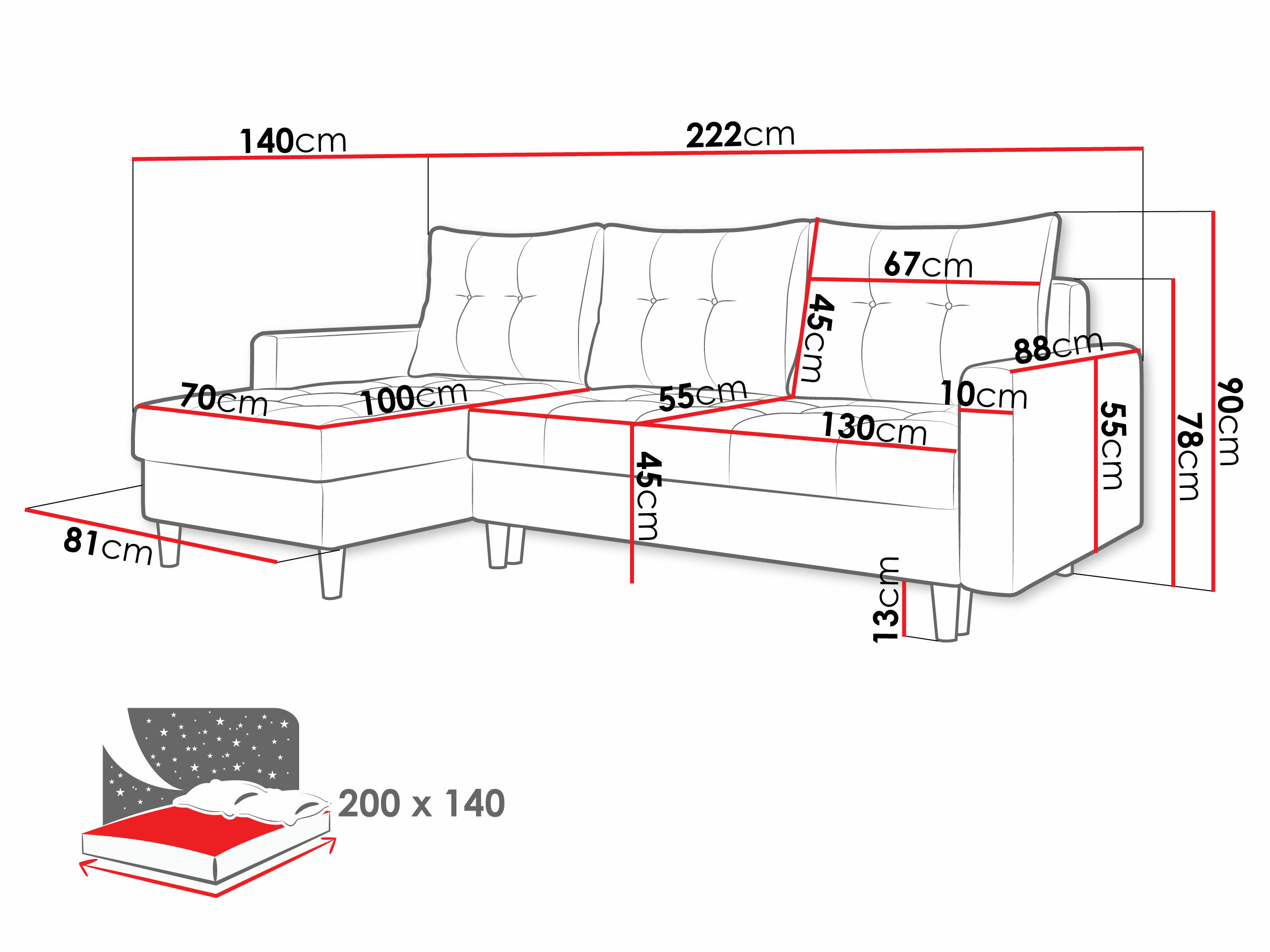 Sarokkanapé SH10877 sérült csomagolással