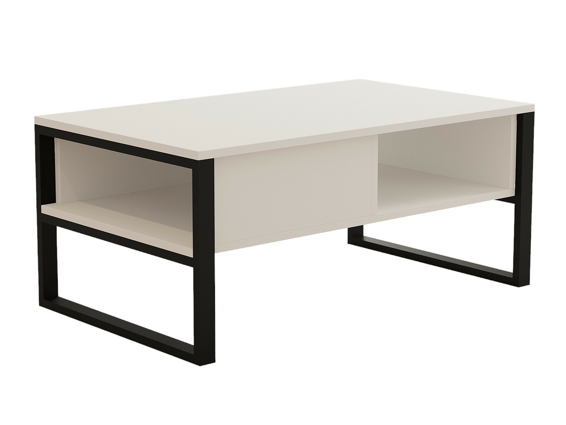 Dohányzóasztal Kailua 2687 (Fehér + Fekete)