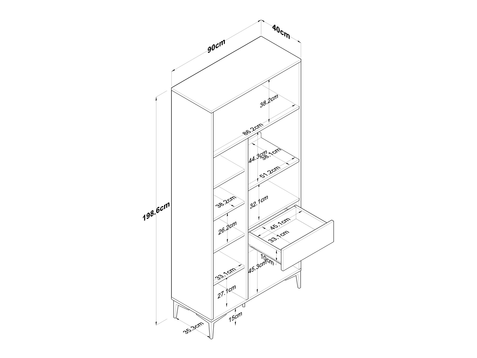 Többfunkciós bútor Asheboro 188