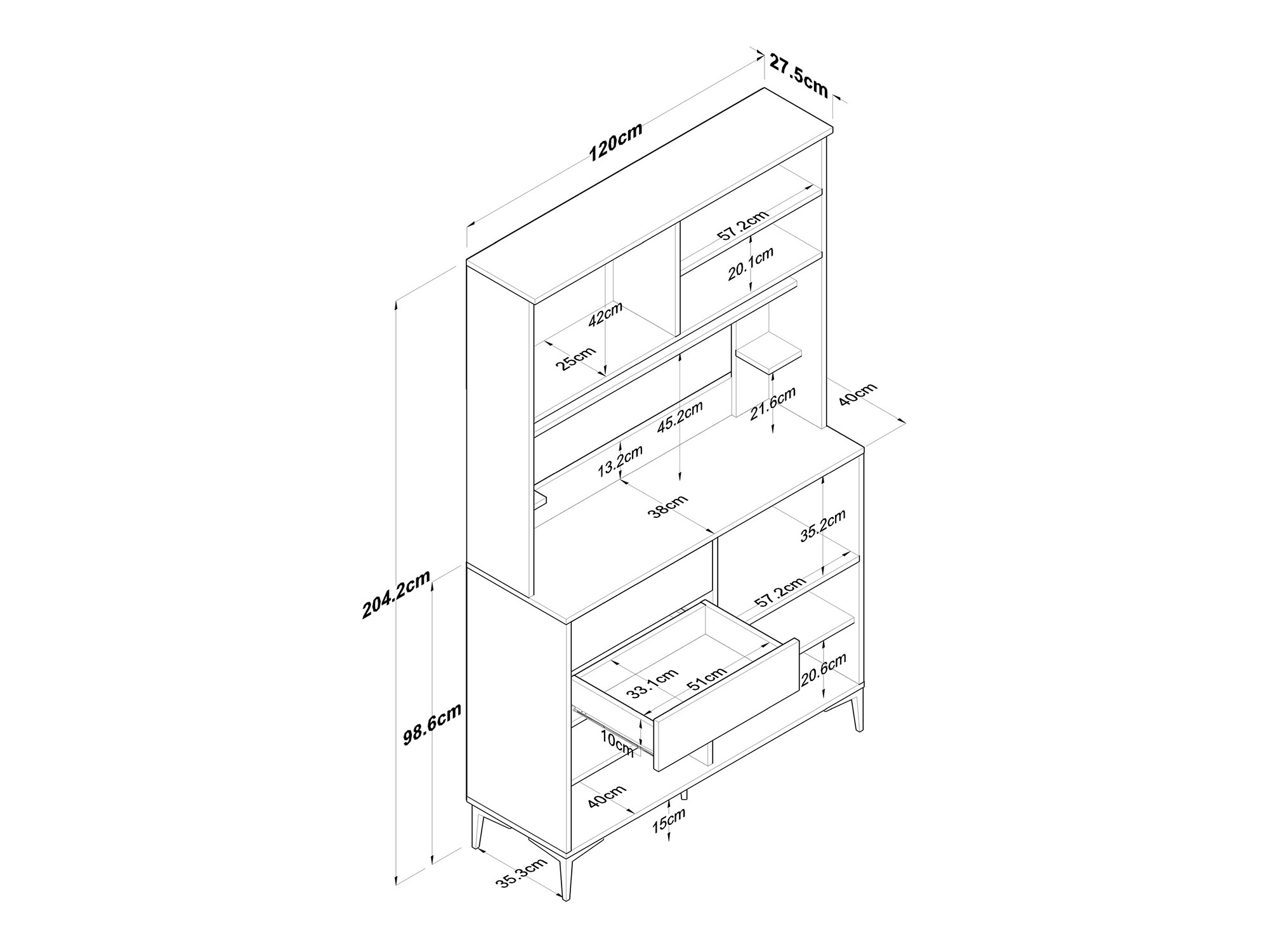 Többfunkciós bútor Kailua 2682