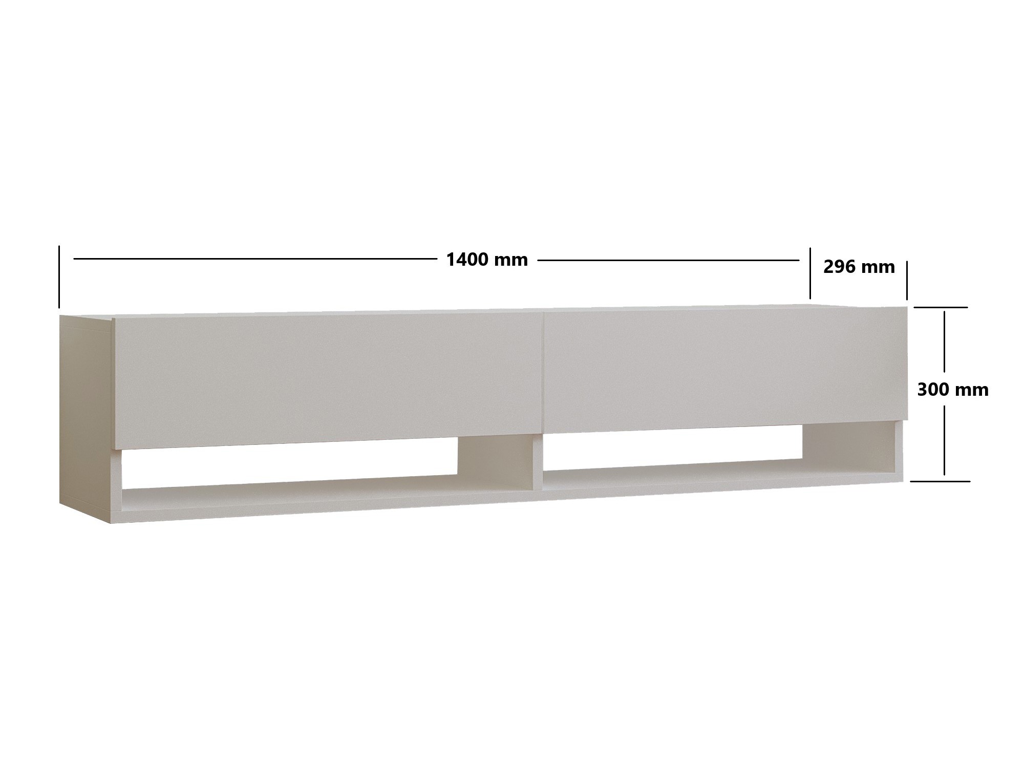 TV-állvány Kailua 2690 (Fehér)