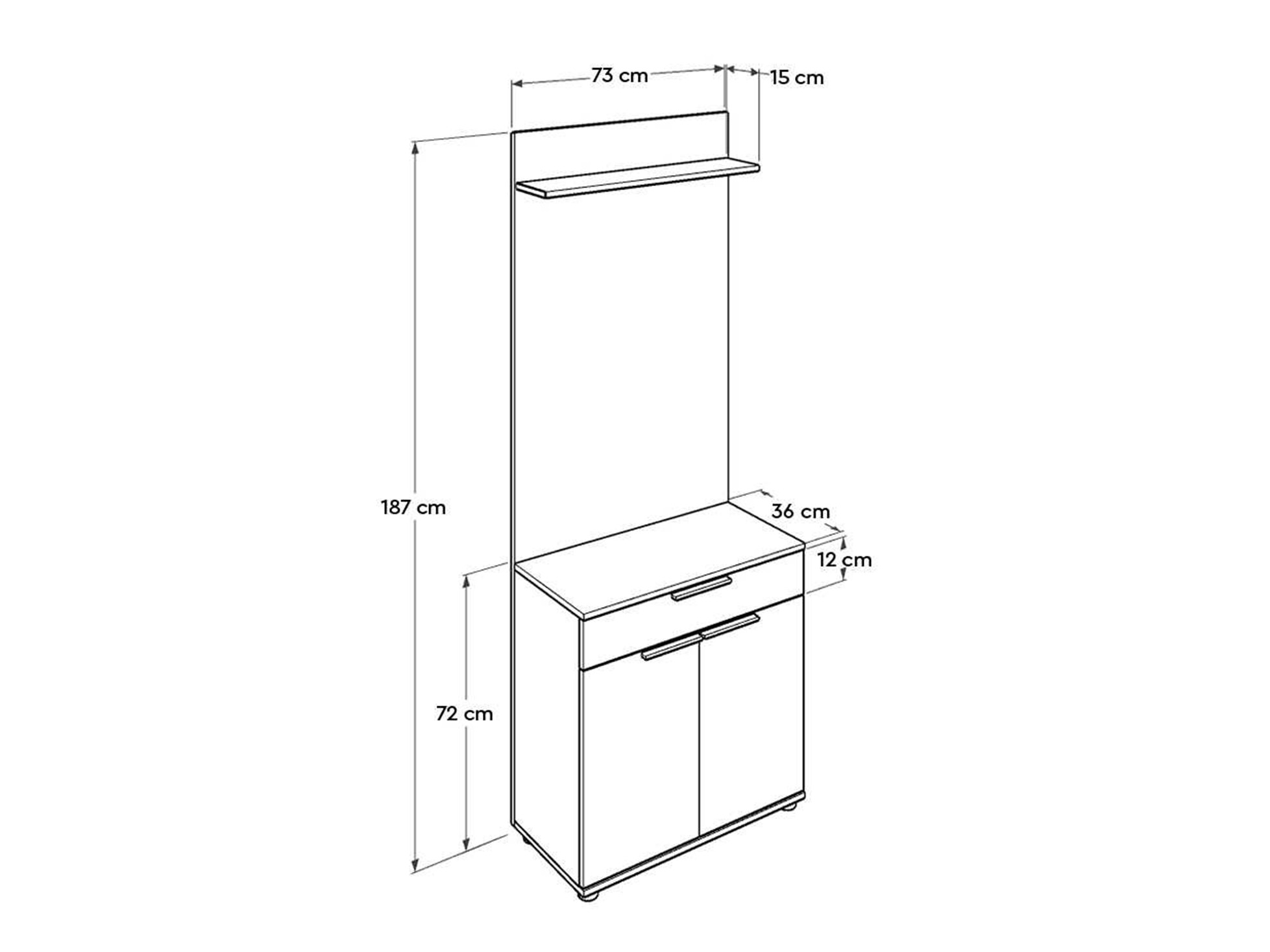 Előszoba garnitúra Kailua 2697