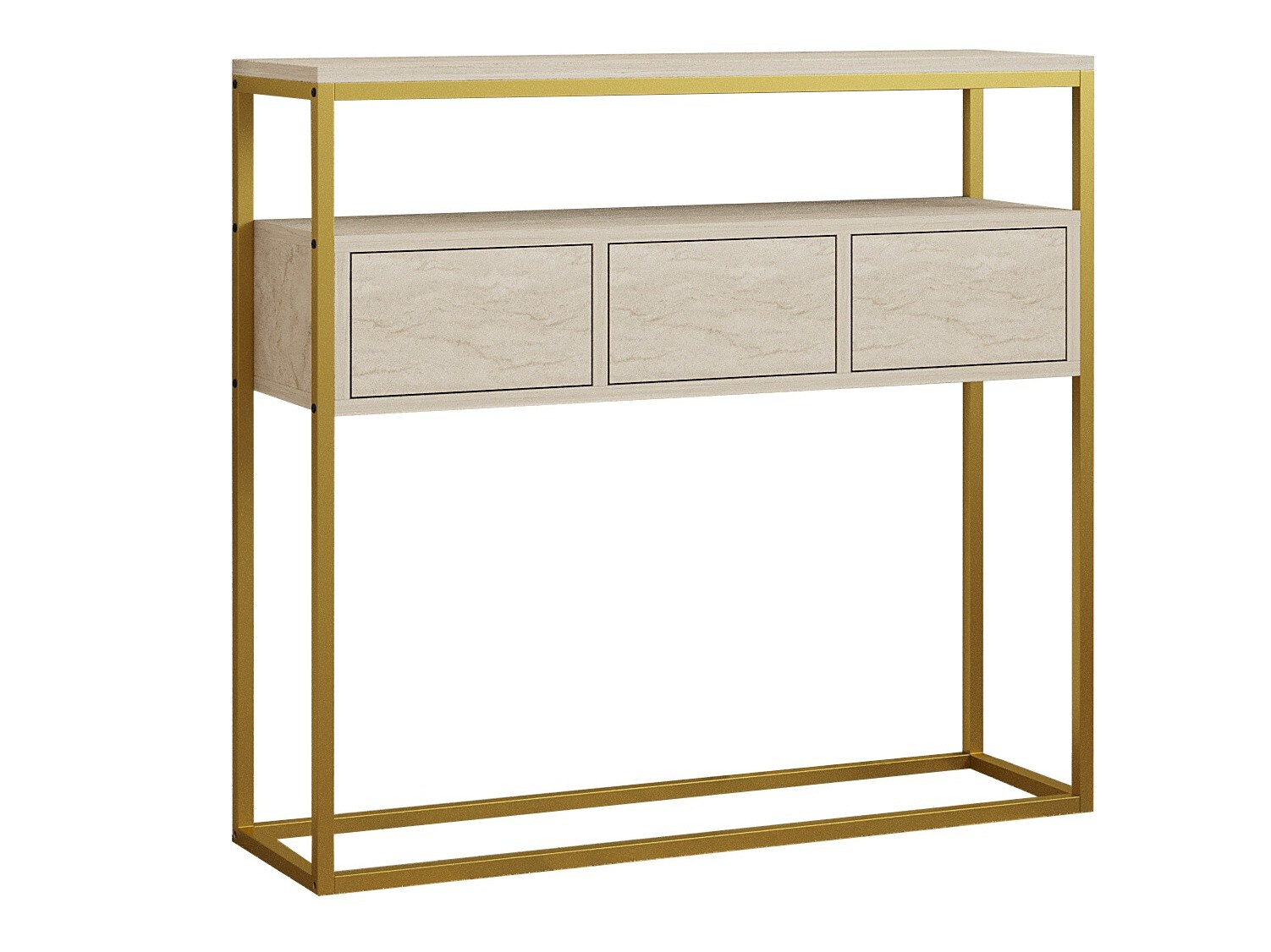 Konzolasztal Kailua 636 (Könnyű travertin)