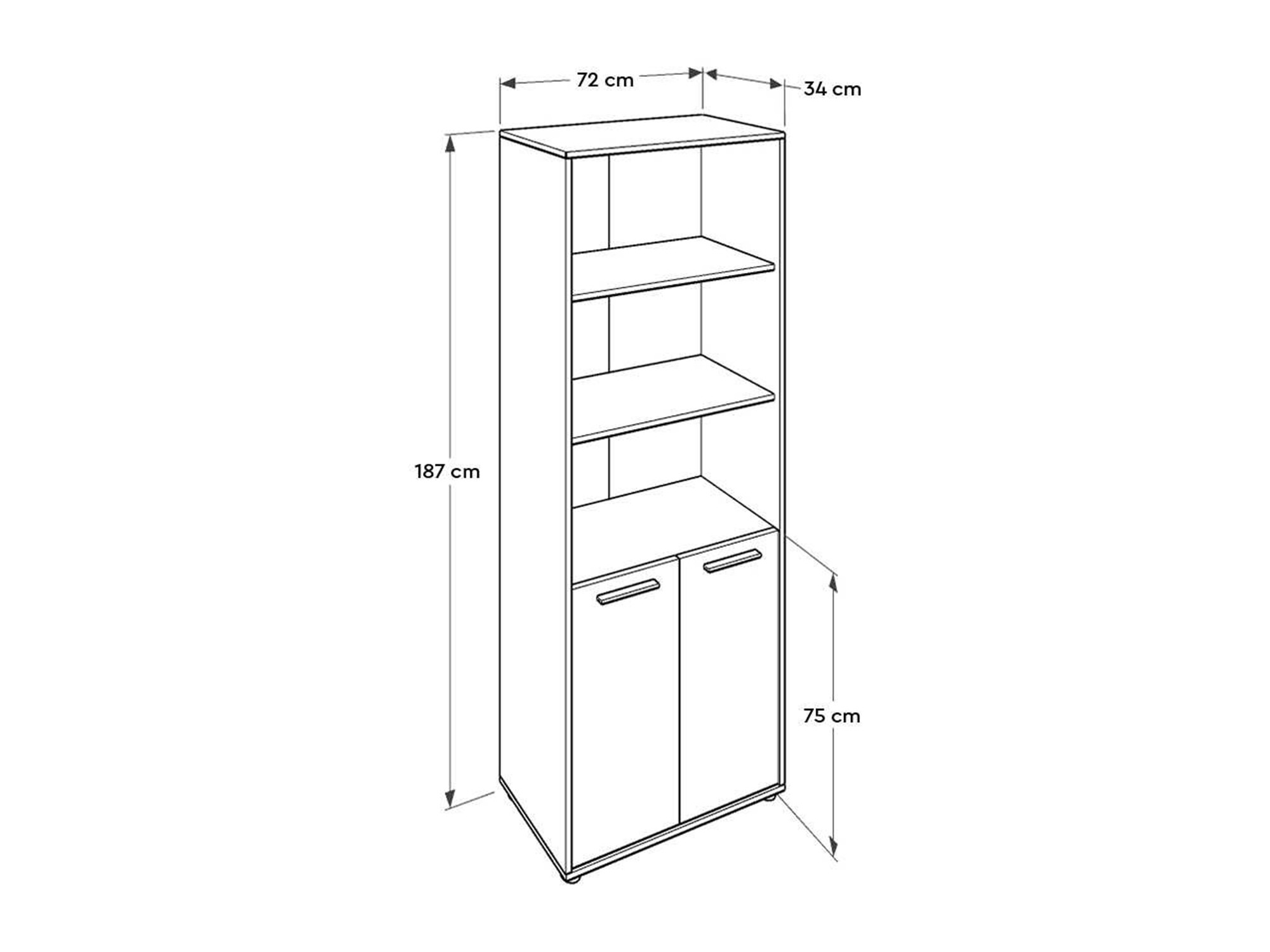 Könyvespolc Kailua 2702