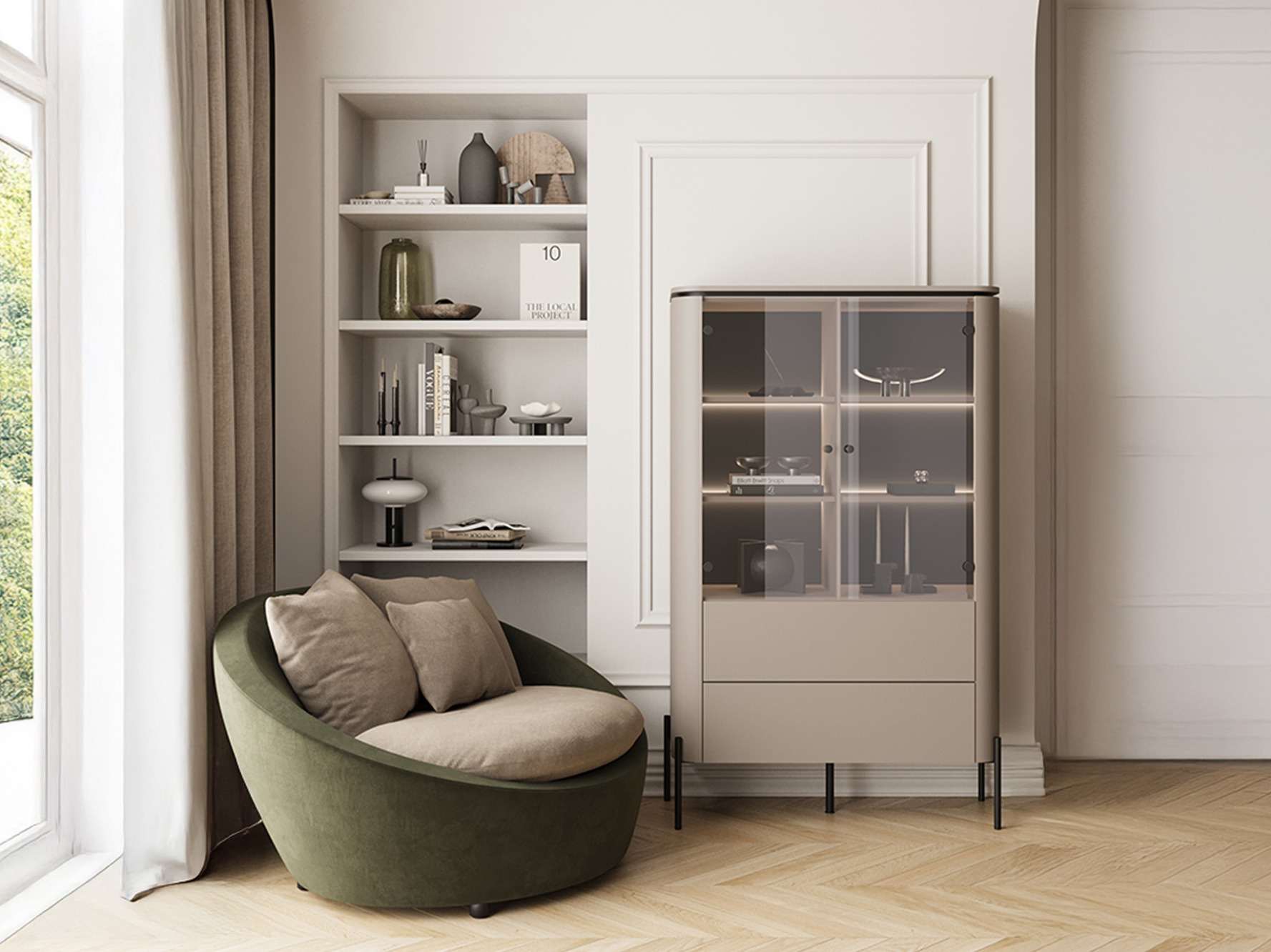 Könyvespolc Mirbeno 108