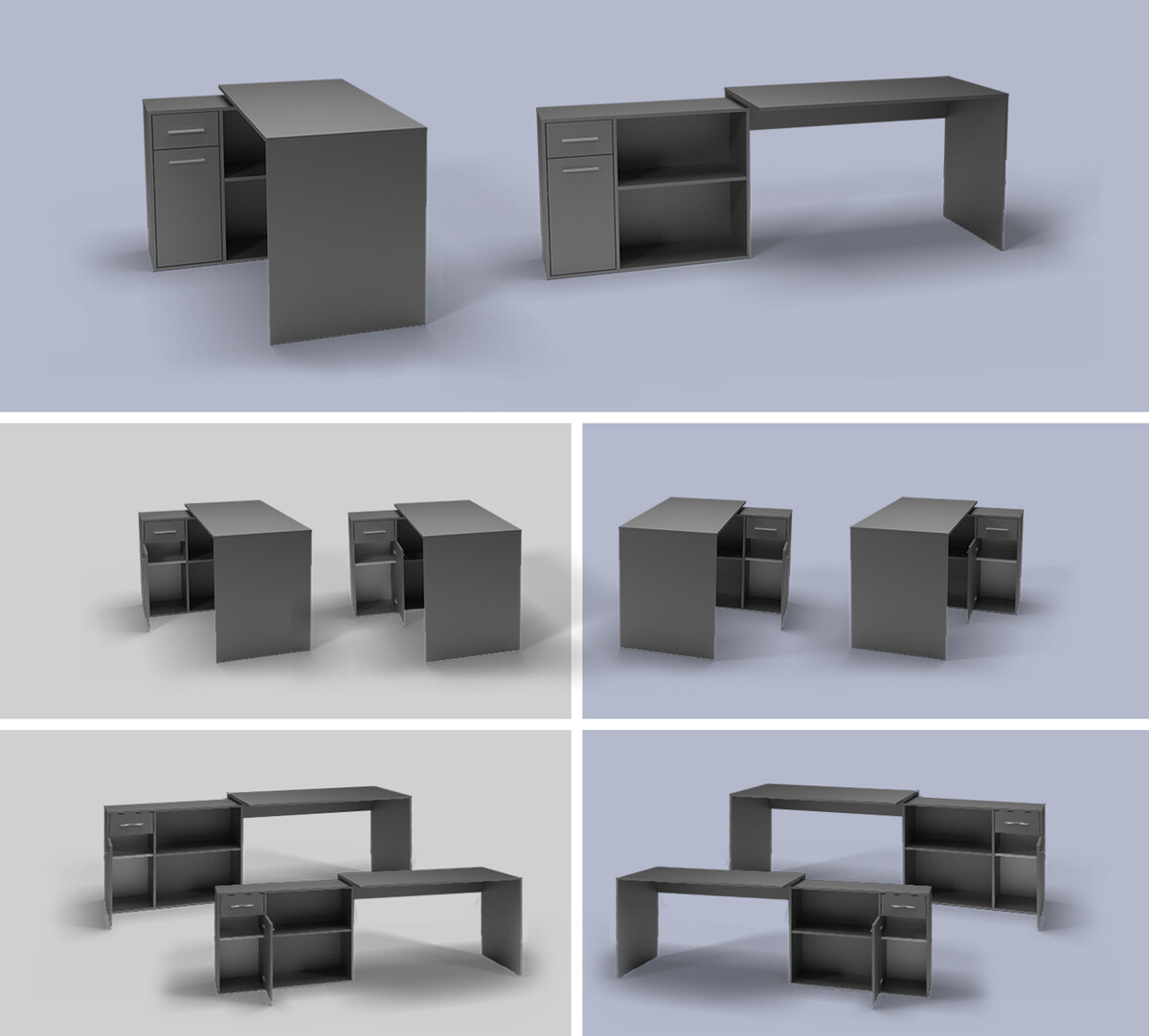 Sarok íróasztal SH10903