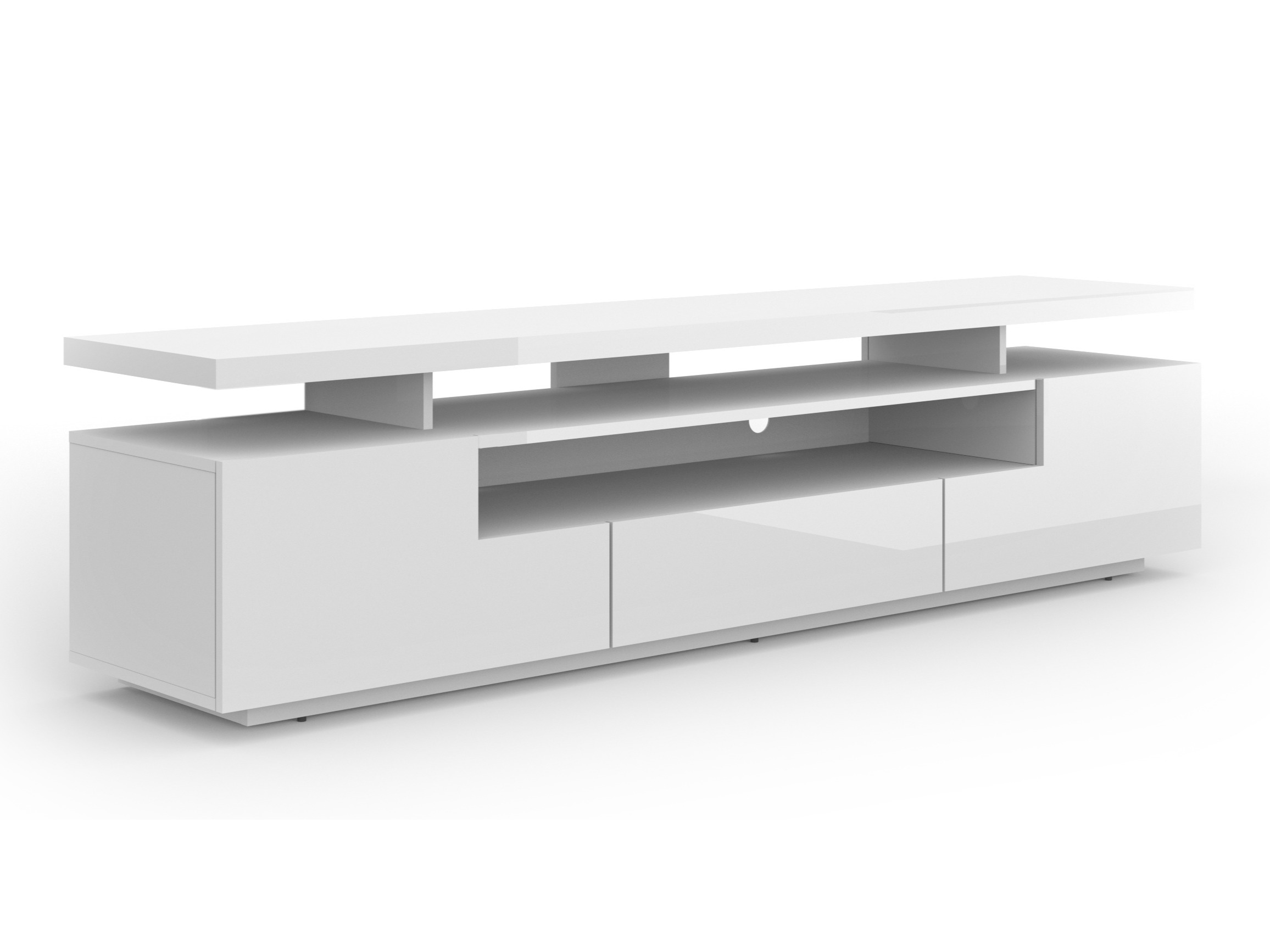 TV-állvány Buffalo 175 (Fényes fehér)