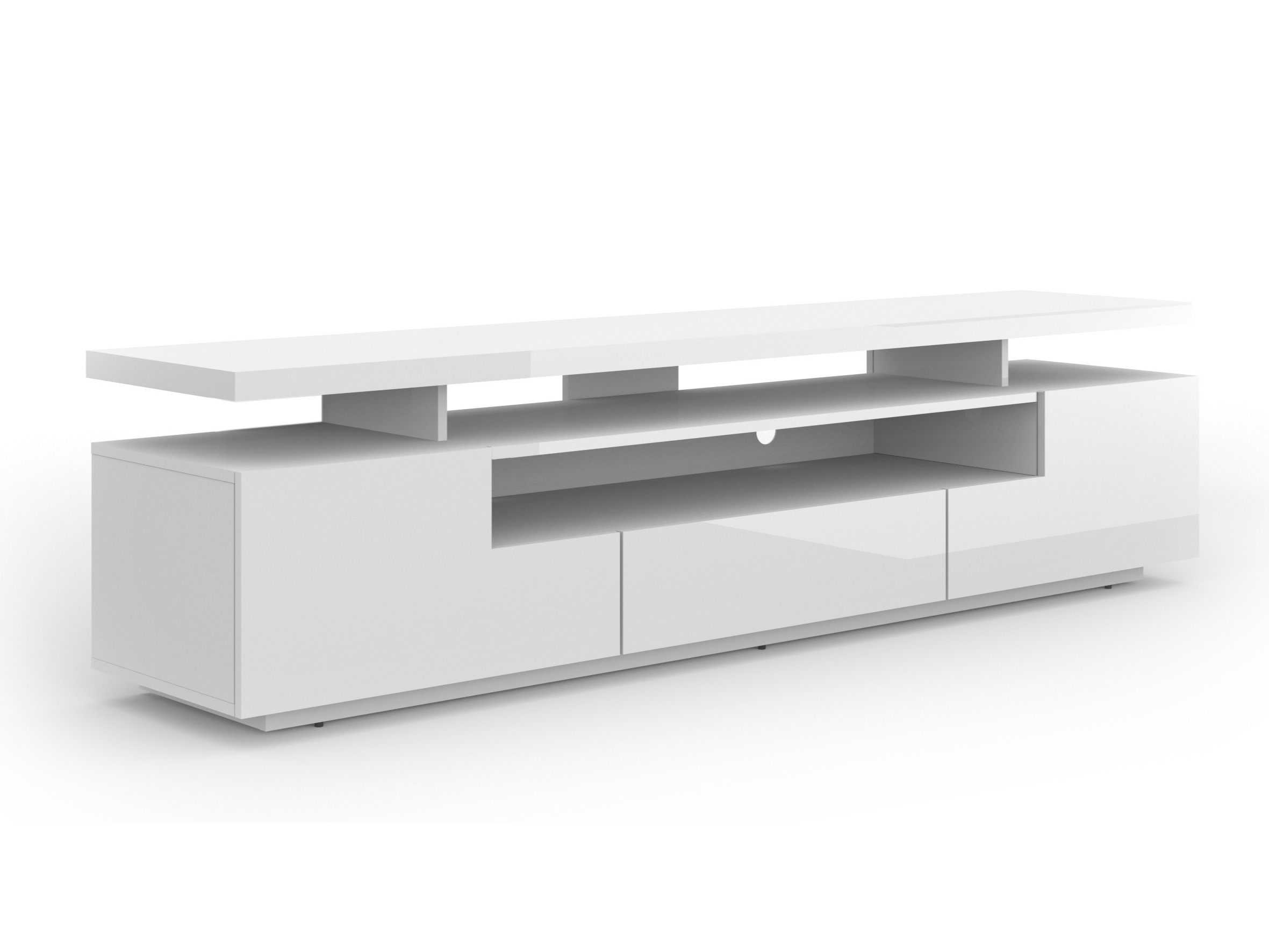 TV-állvány Buffalo 175 (Fényes fehér)